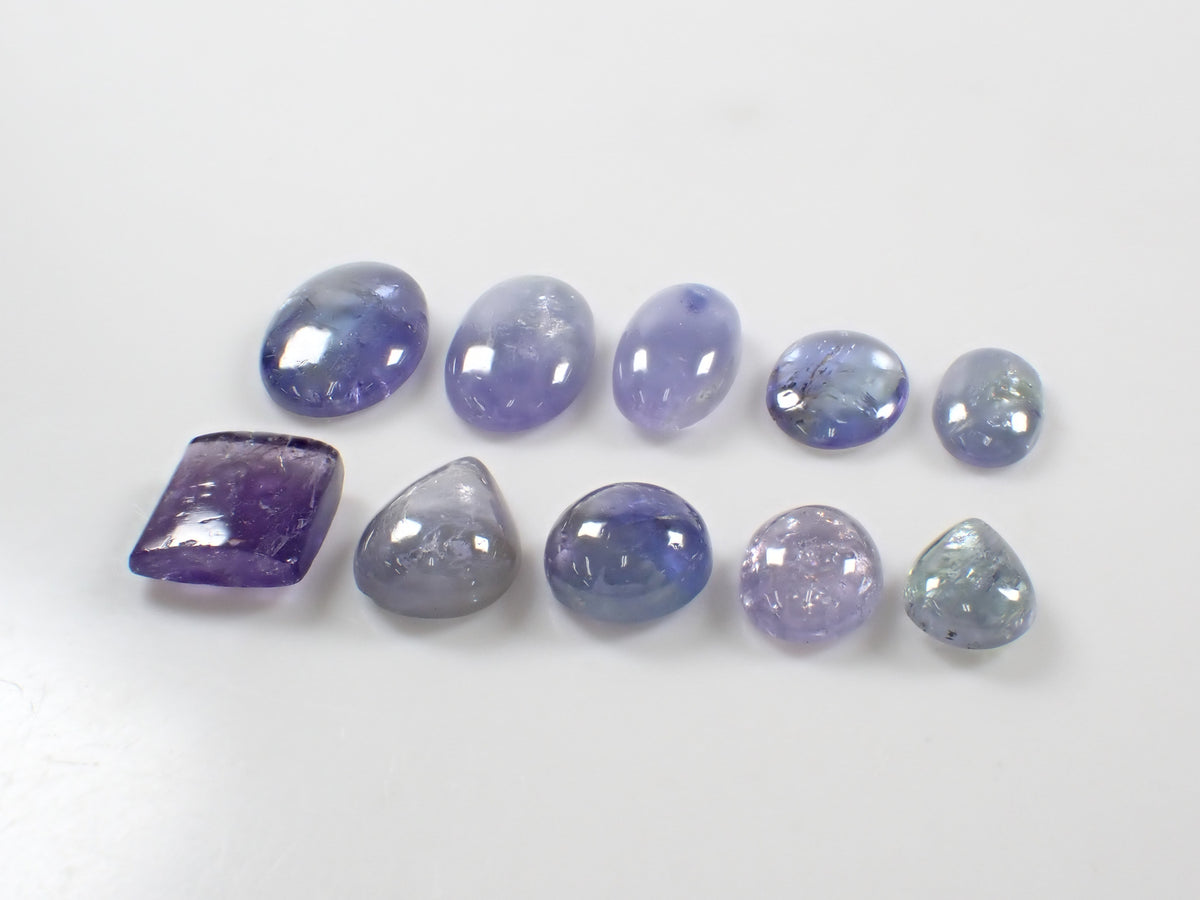 【10/24 22時販売】《限定10石》タンザニア産ゾイサイトガチャ(平均3.5ct、カボションカット、含浸処理)《複数購入割引有》