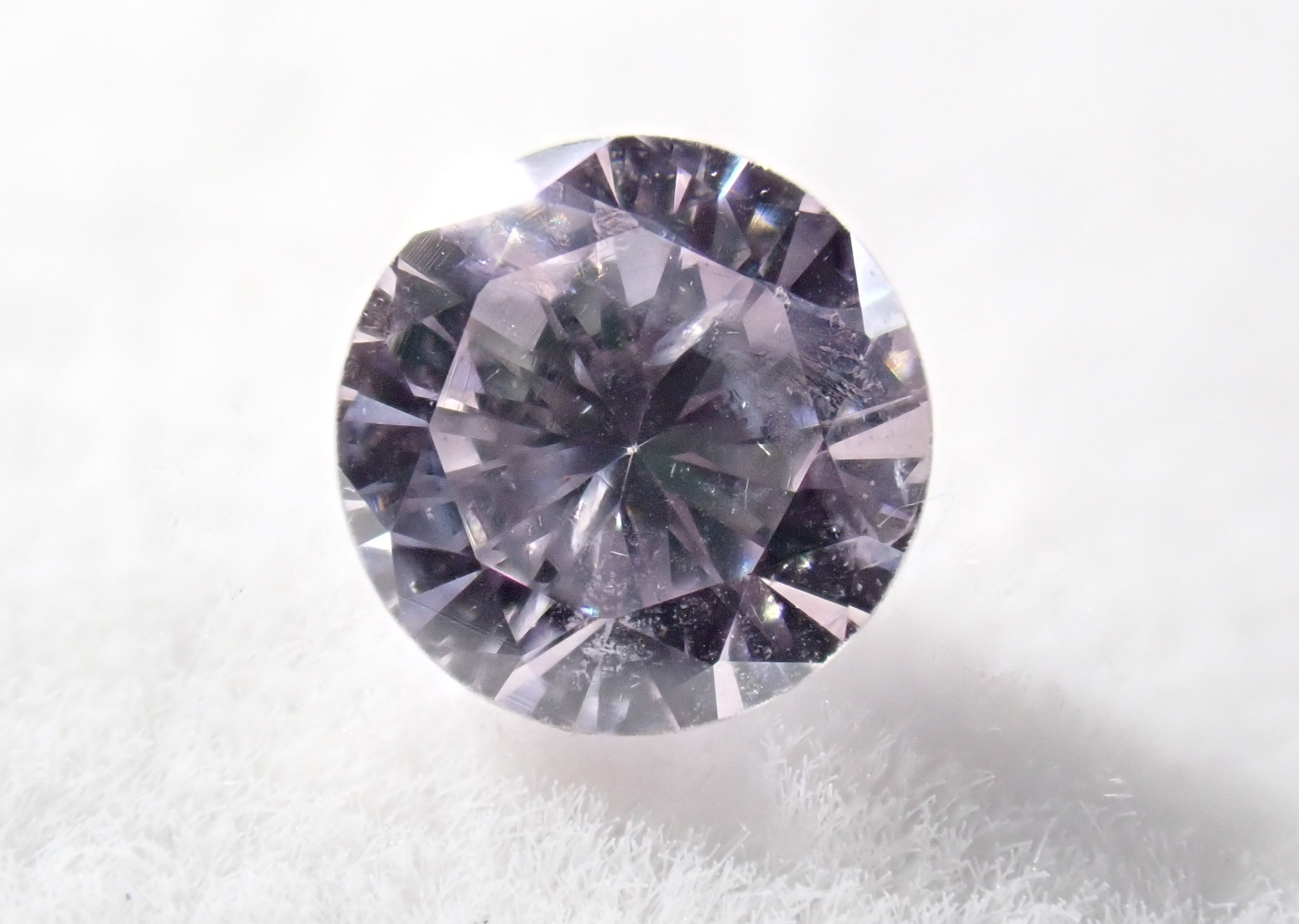 限定1石》パープルダイヤモンド 3.4mm/0.143ct LIGHT PINK PURPLE （中