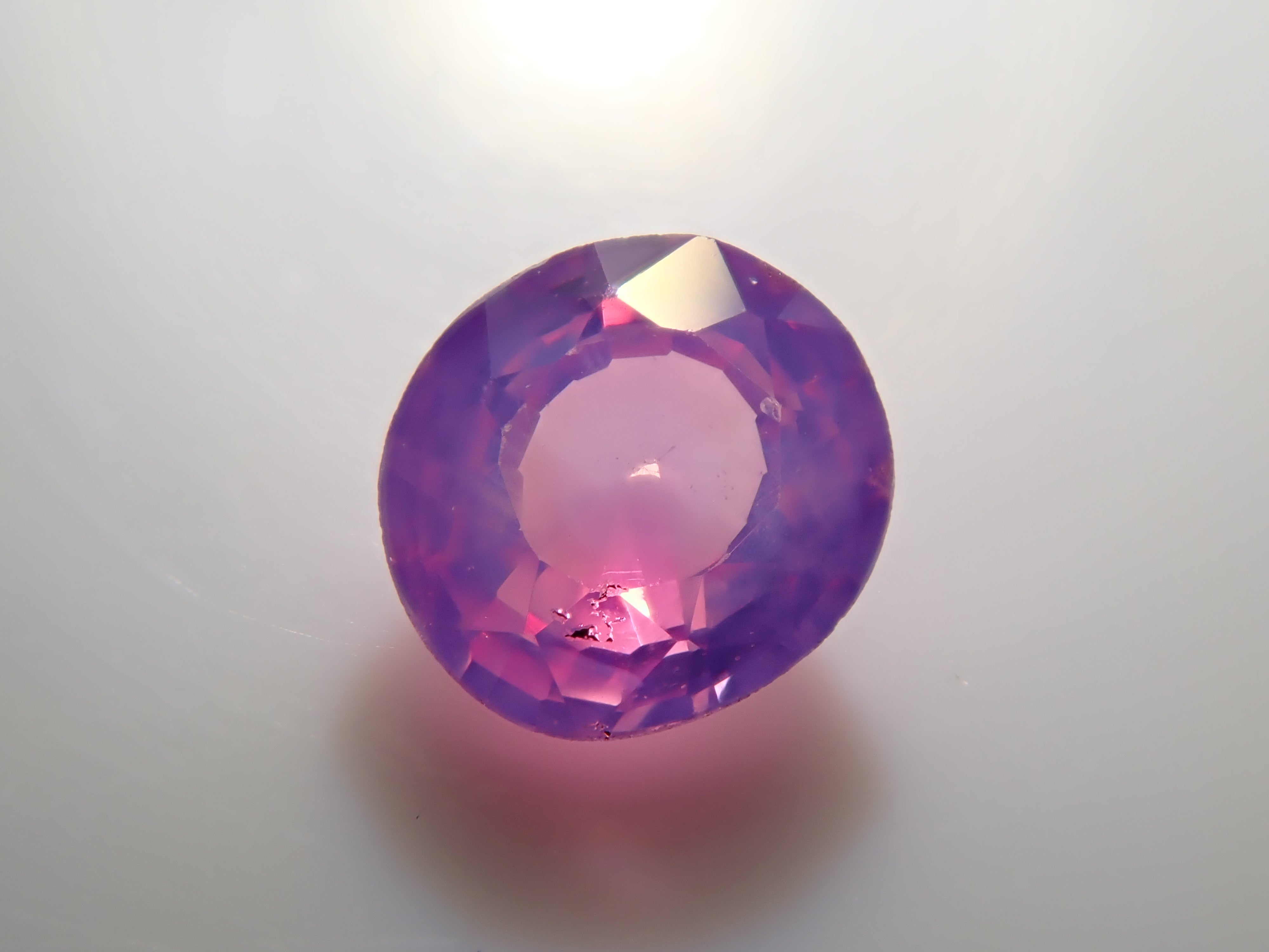 【12546496掲載】ベトナム産非加熱シルキーピンクサファイア 0.161ctルース