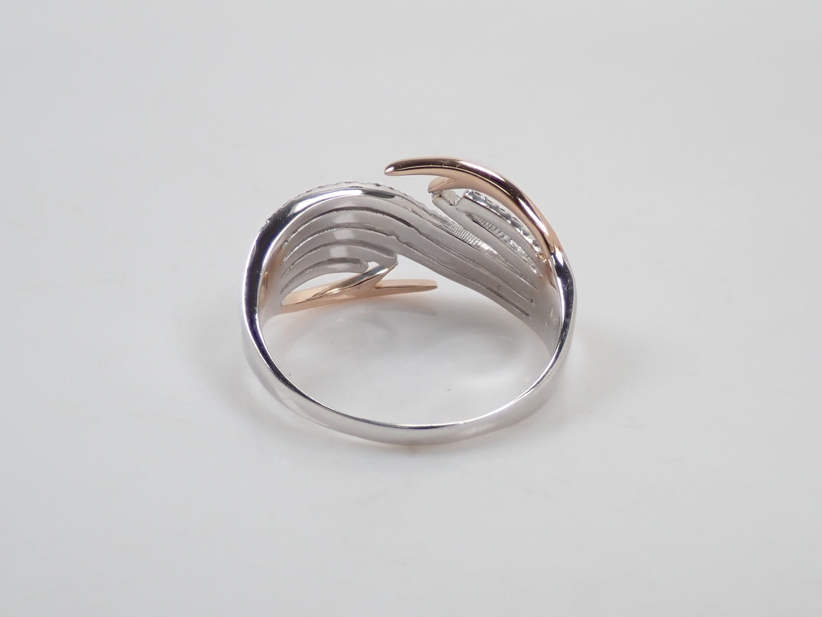 【10/28 22時販売】【カラフリ】Pt900 ダイヤモンド 0.47ct ウェーブデザインリング
