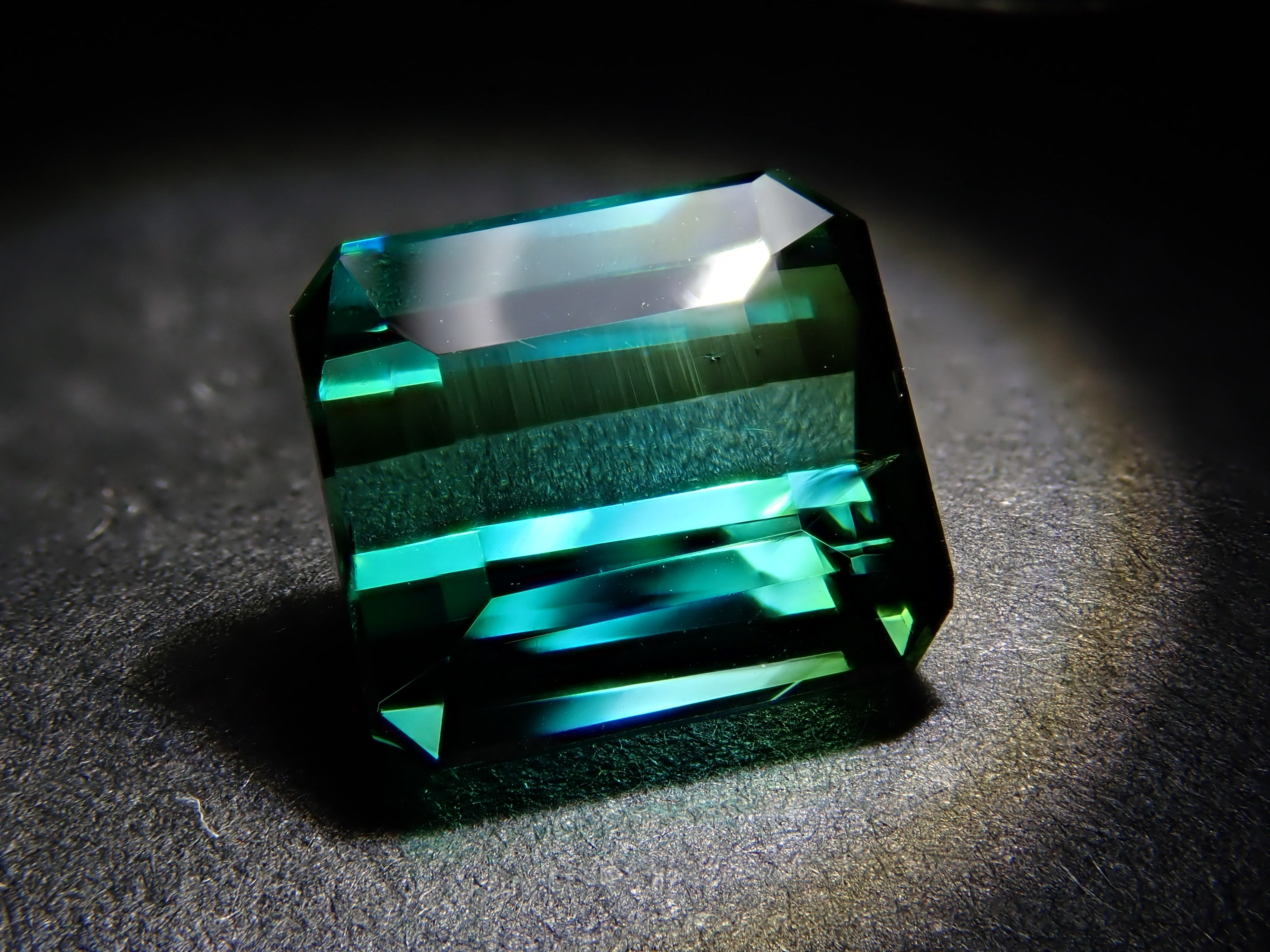 Brazilian bicolor tourmaline 2.341ct loose stone