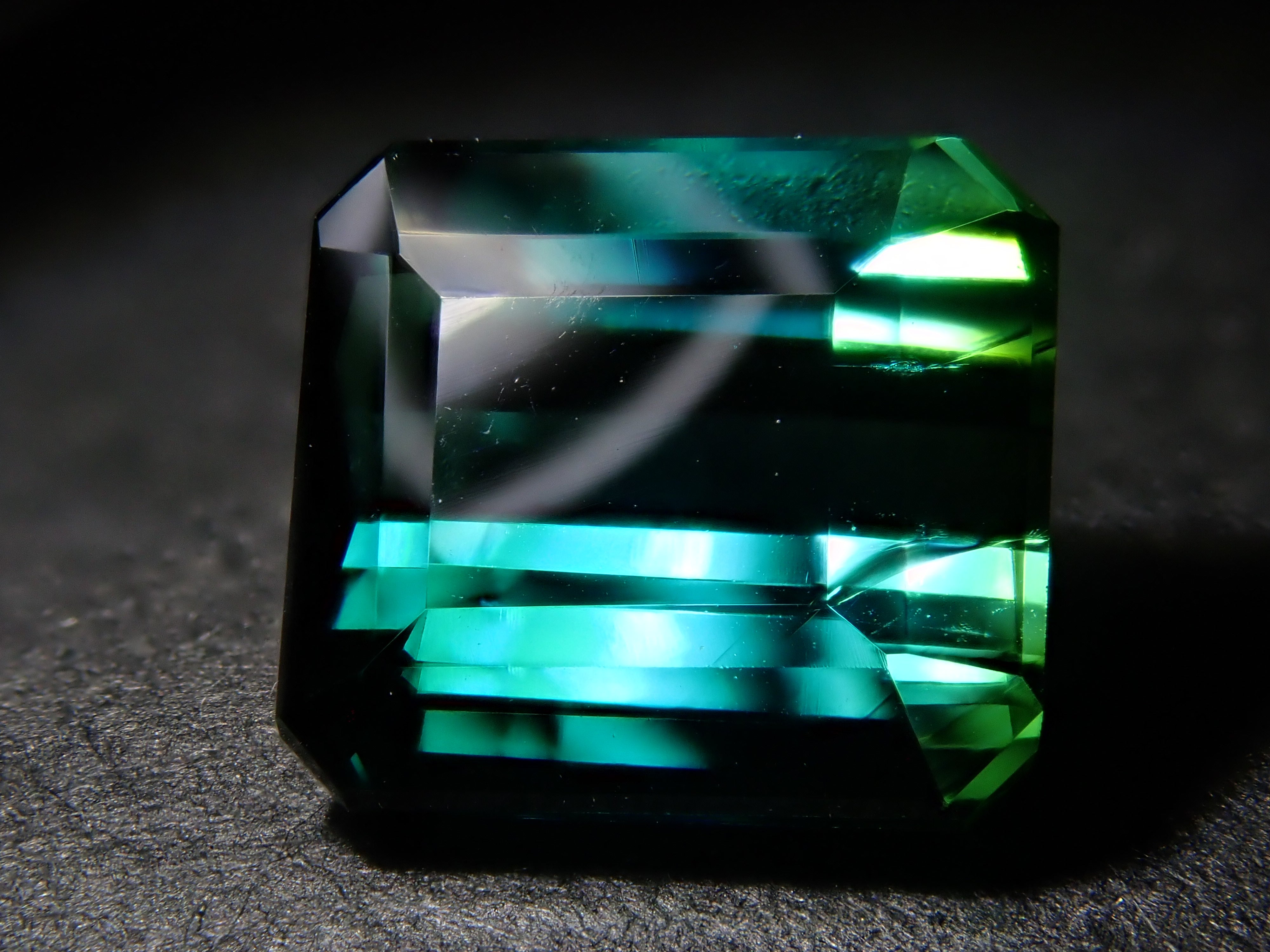 Brazilian bicolor tourmaline 2.341ct loose stone
