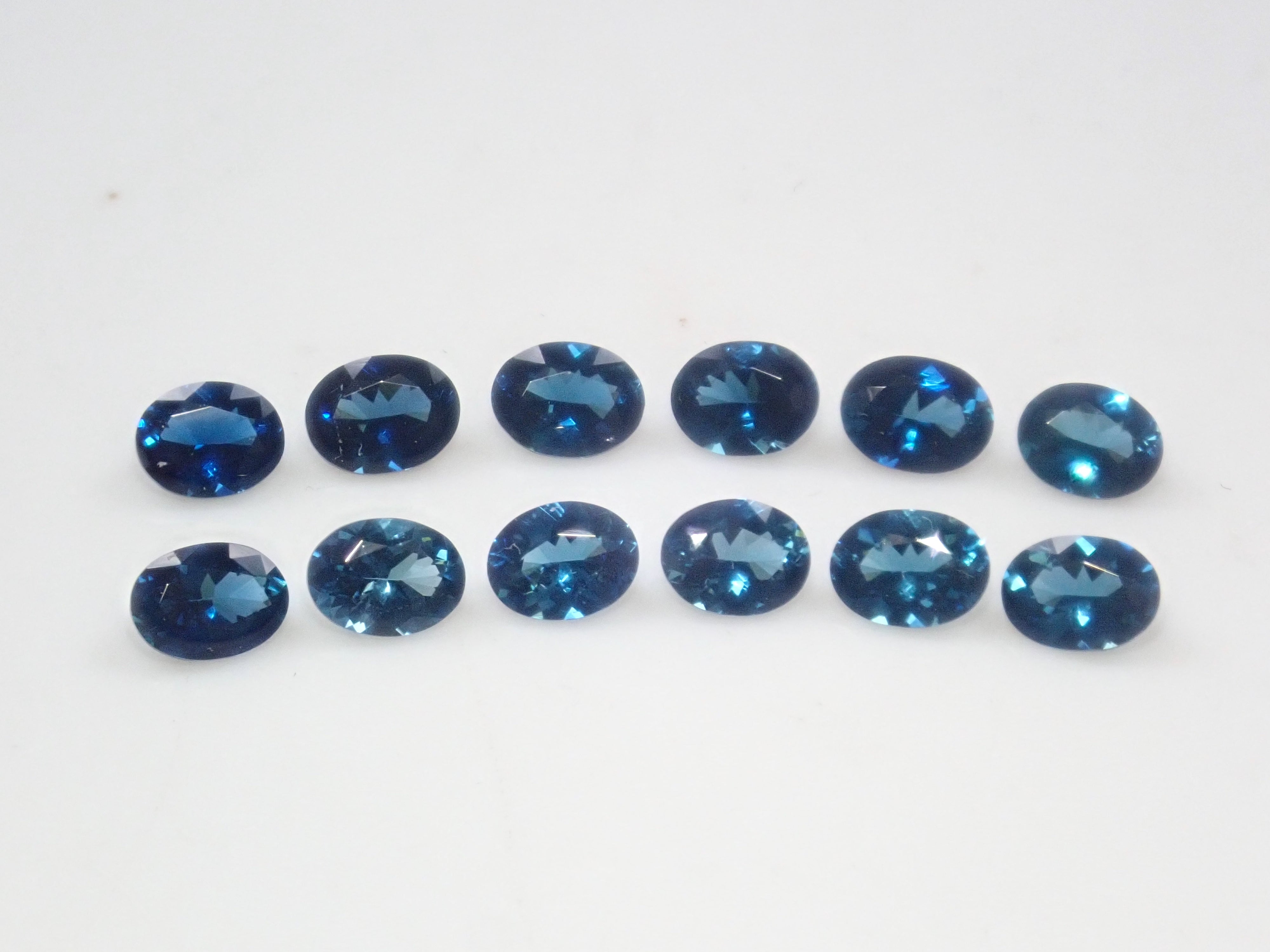 【10/ 22時販売】《限定12石》ブラジル産インディゴライトトルマリンガチャ1石ルース(4×3mm,オーバルカット)《複数購入割引有》