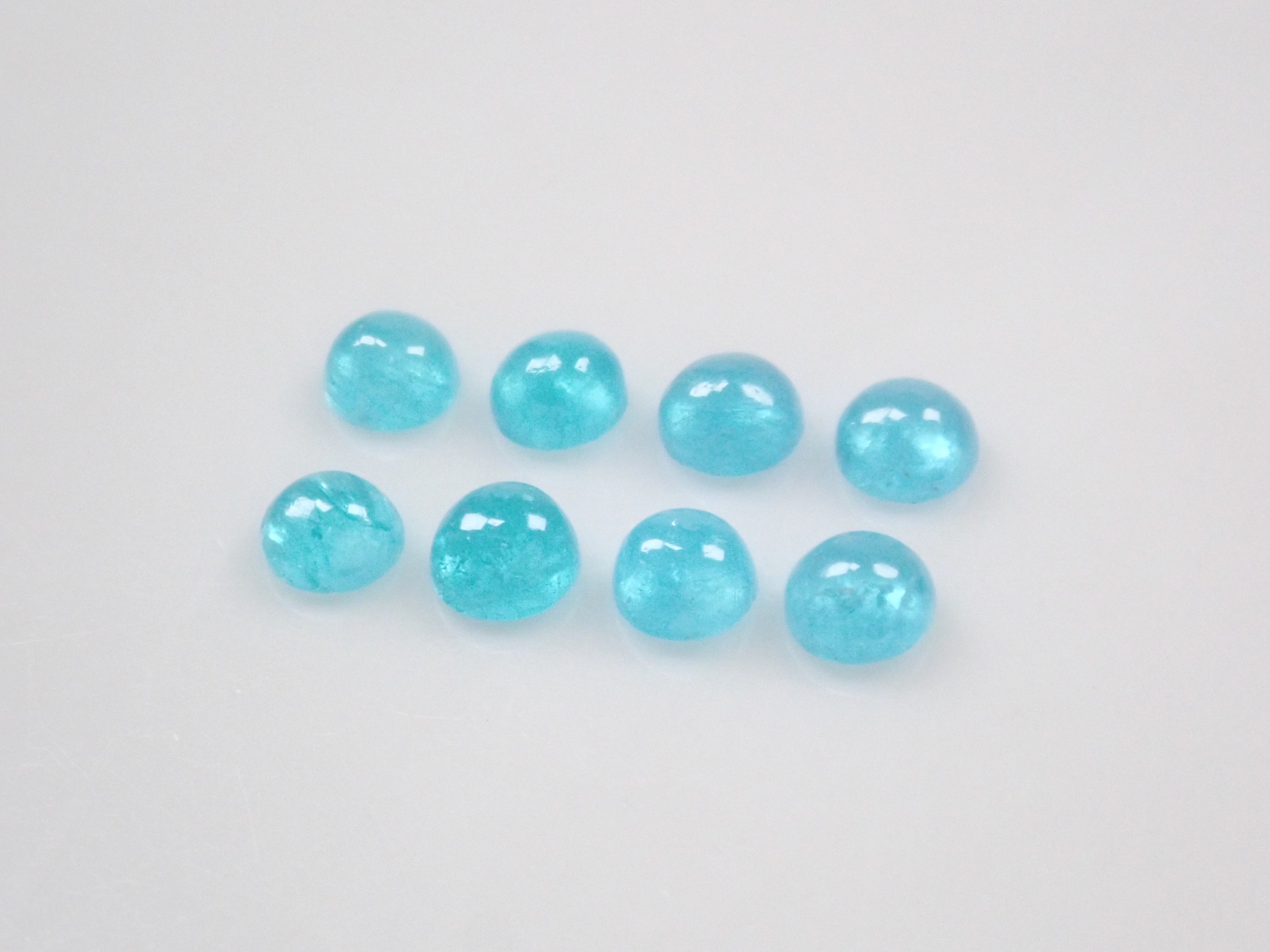 【11/1 22時販売】《限定8石》ブラジル産パライバトルマリン(カボションカット約2.2mm)1石ルース《複数購入割引有》