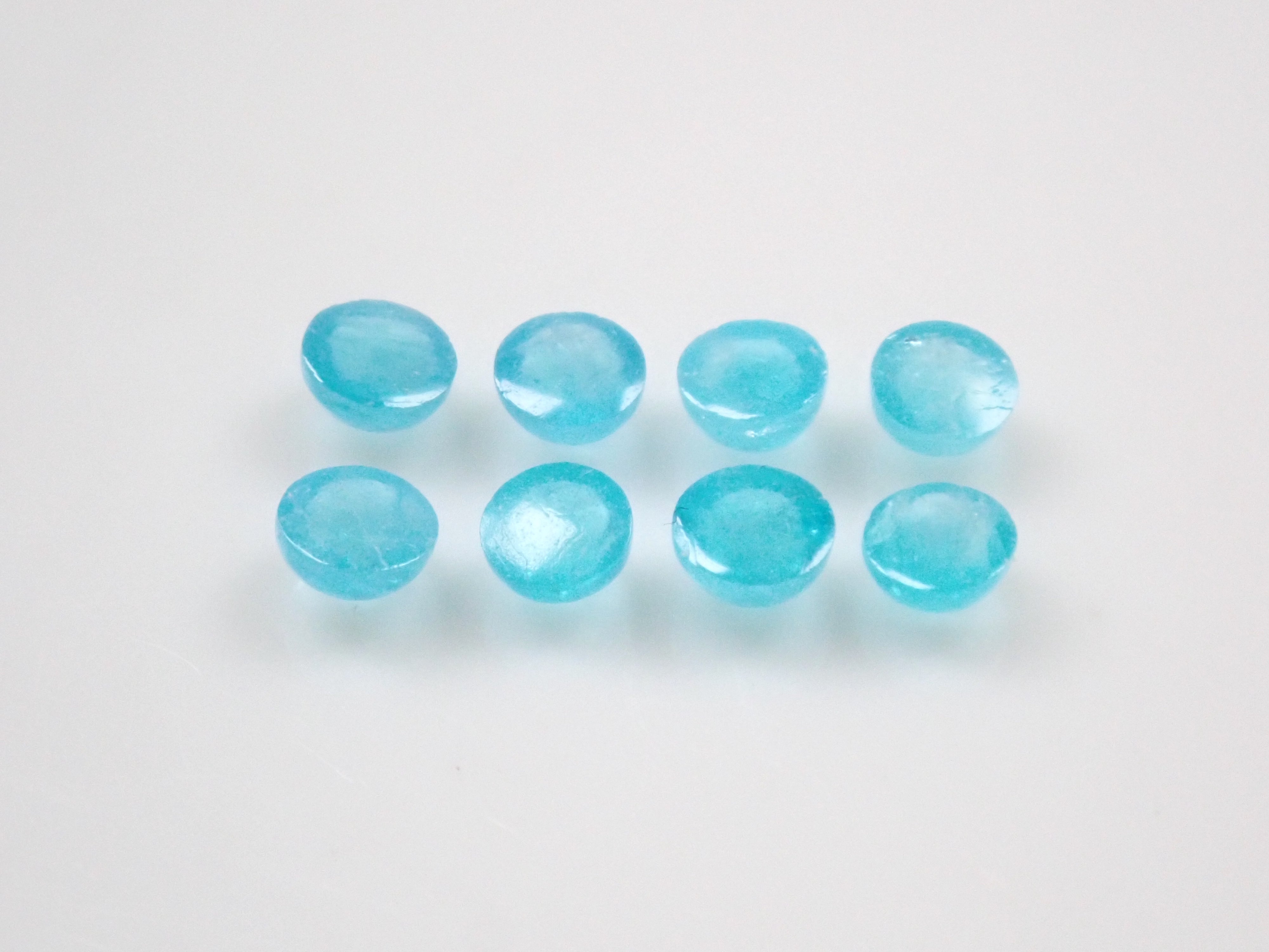 【11/1 22時販売】《限定8石》ブラジル産パライバトルマリン(カボションカット約2.2mm)1石ルース《複数購入割引有》