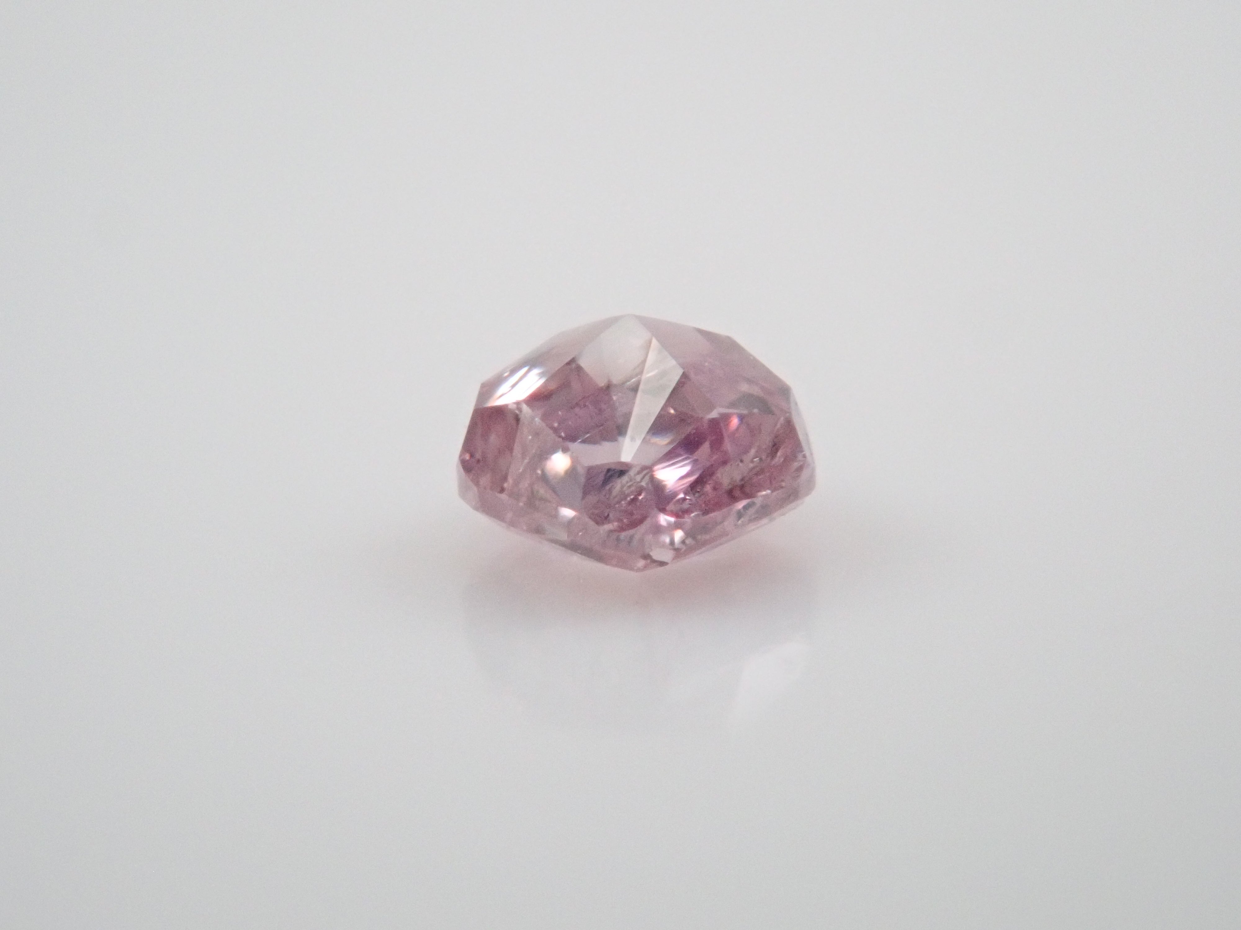 ピンクダイヤモンド 0.063ctルース(FANCY INTENSE PURPLE PINK, I-1)