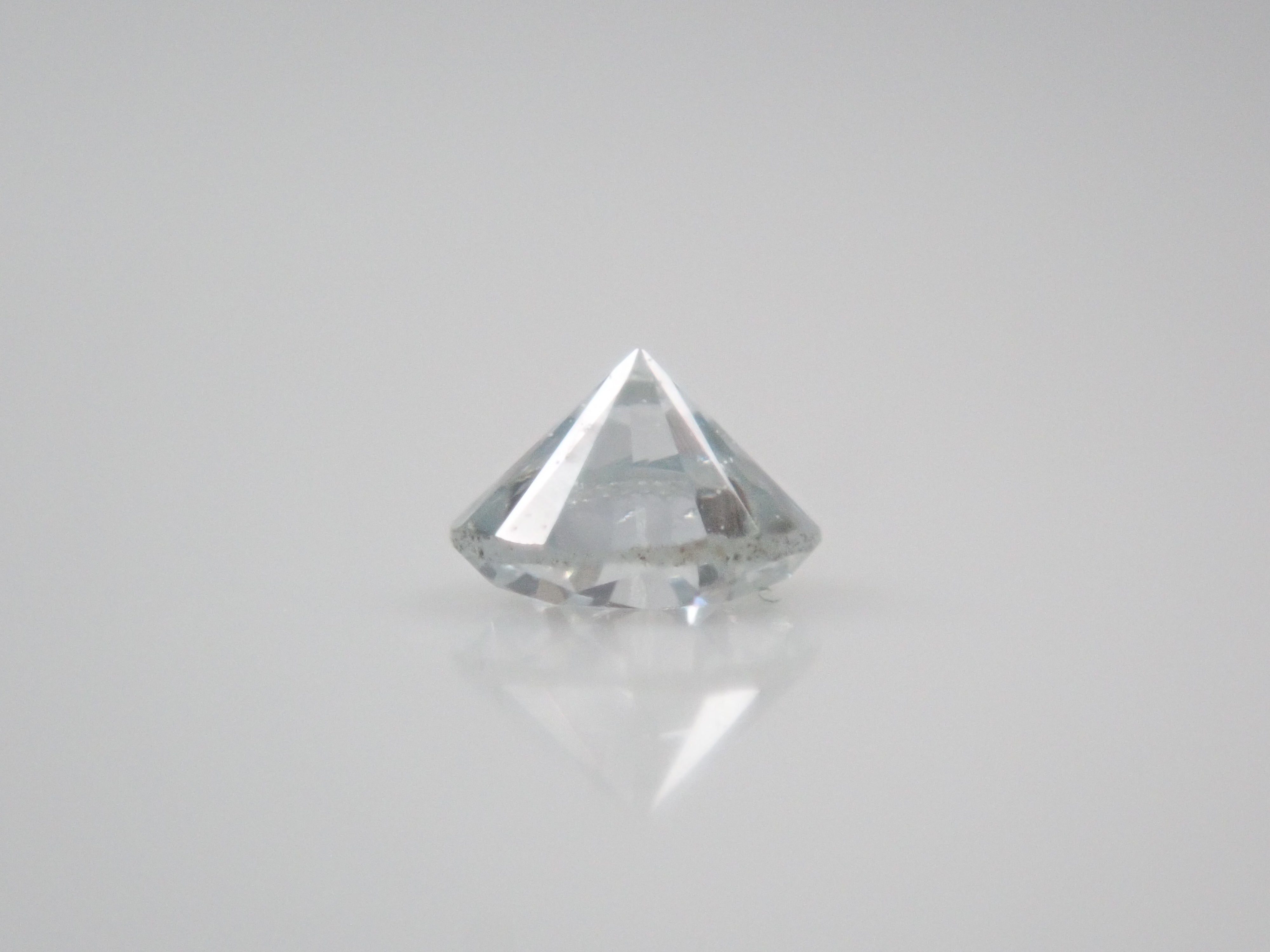 ブルーダイヤモンド 2.3mm/0.056ctルース(LIGHT GREEN BLUE, SI-1)