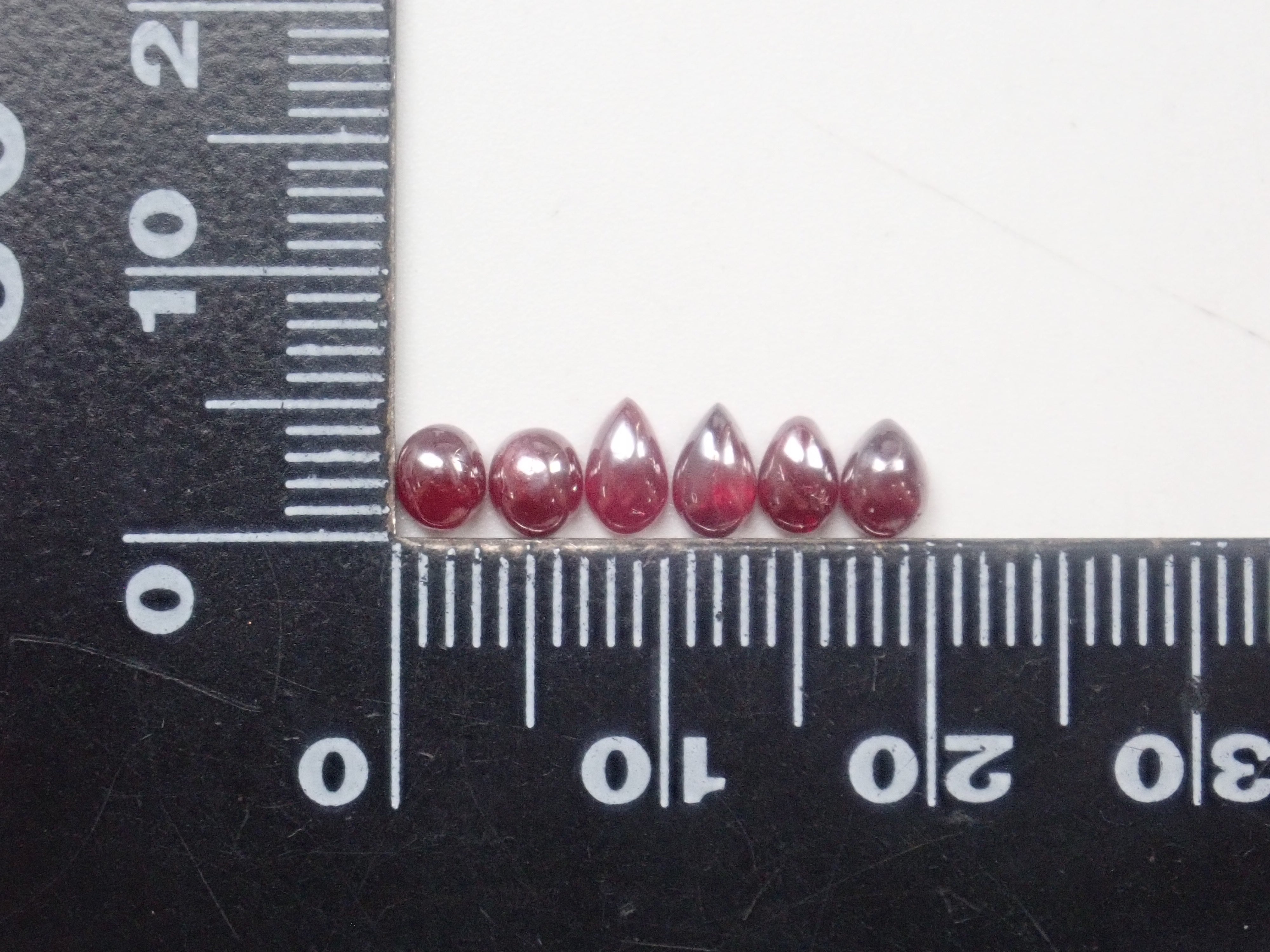 【11/2 22時販売】《限定11石》中国産シンシャ・辰砂(全石鑑別書付き,平均0.77ct,カボションカット)1石ルース《複数購入割引有》