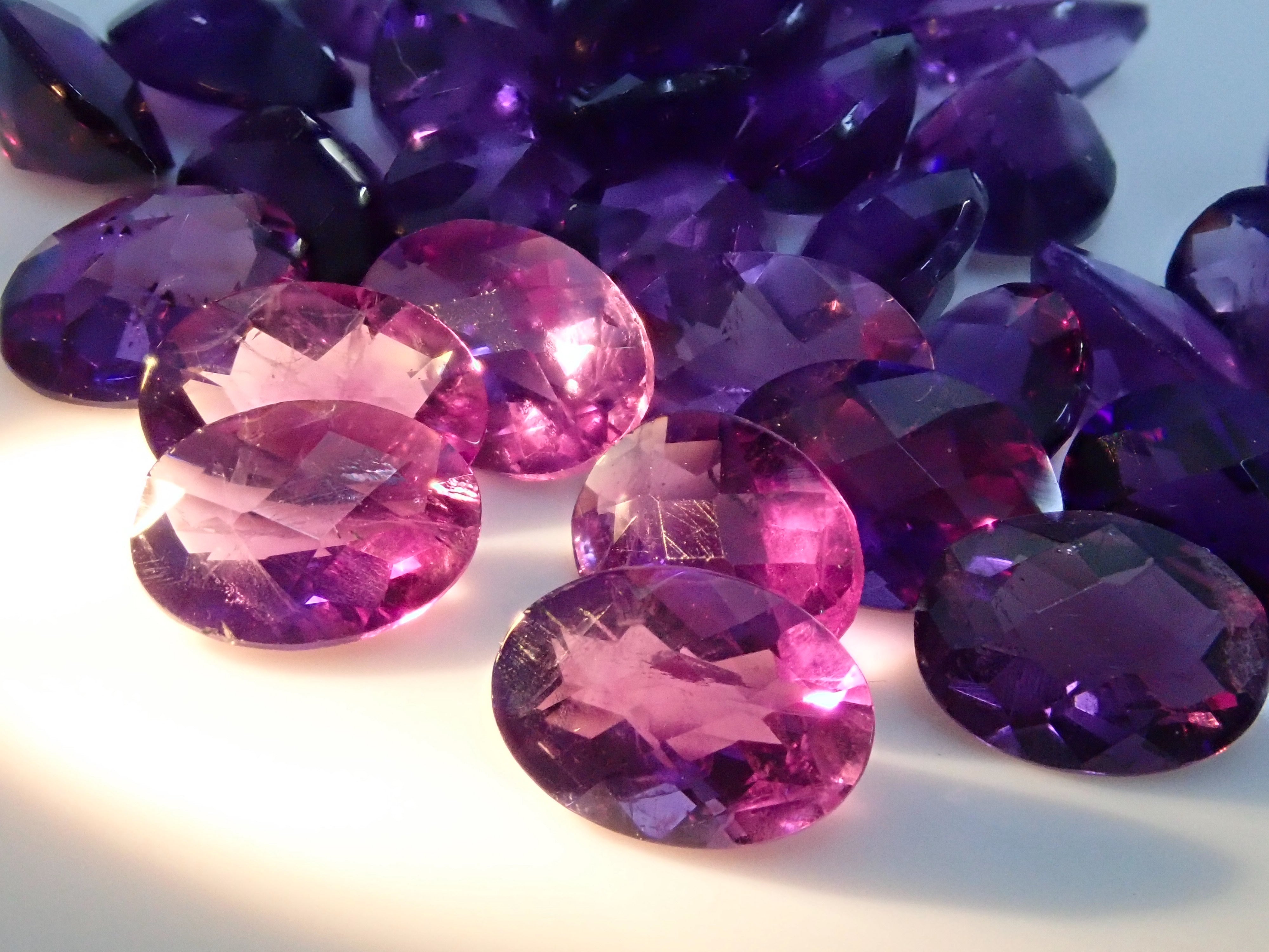 【宝石商の道具】デジタルノギス・カラーシフトアメジスト2点 セット