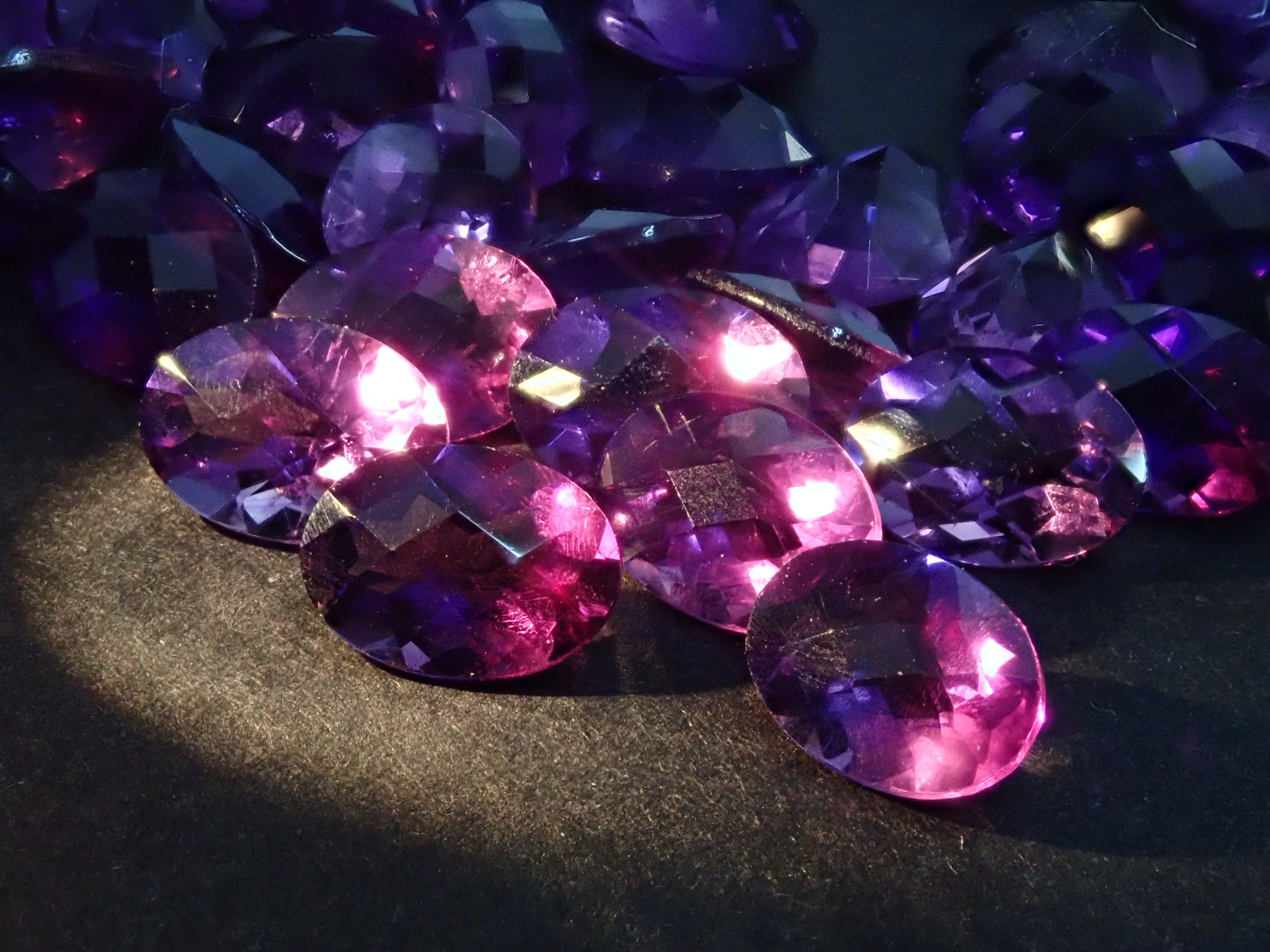 【宝石商の道具】デジタルノギス・カラーシフトアメジスト2点 セット