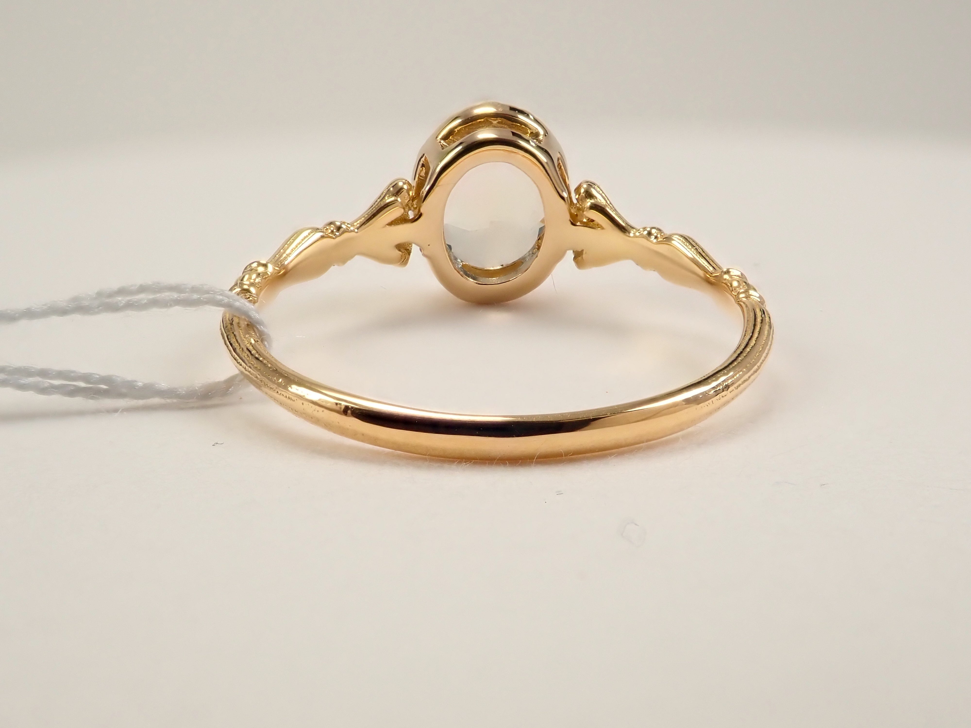 【抽選販売110902】K18YG メキシコ産ウォーターオパール(ファセットカット) 0.457ct リング