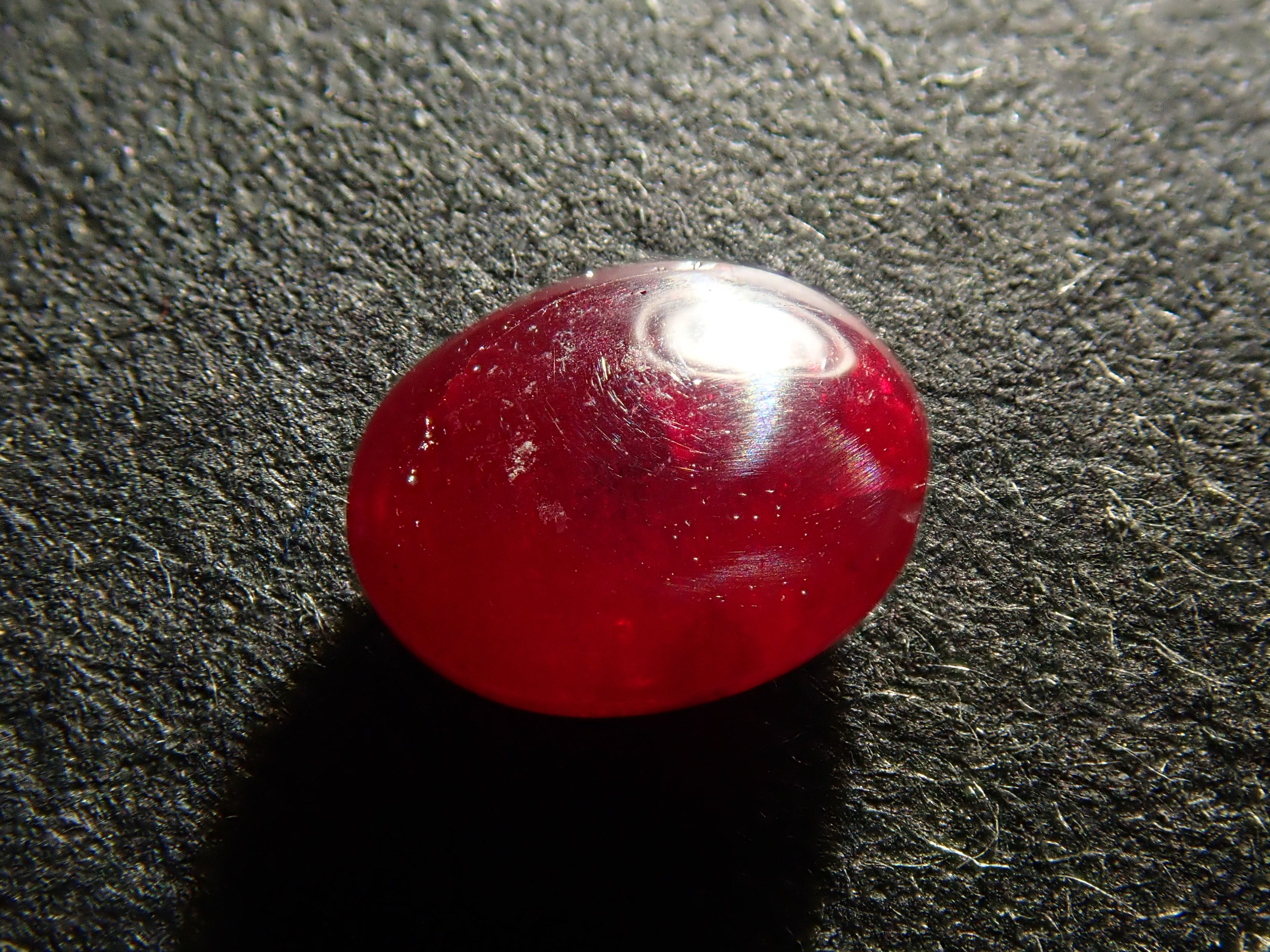 中国産シンシャ(辰砂・シナバー) 1.086ctルース 鑑別書