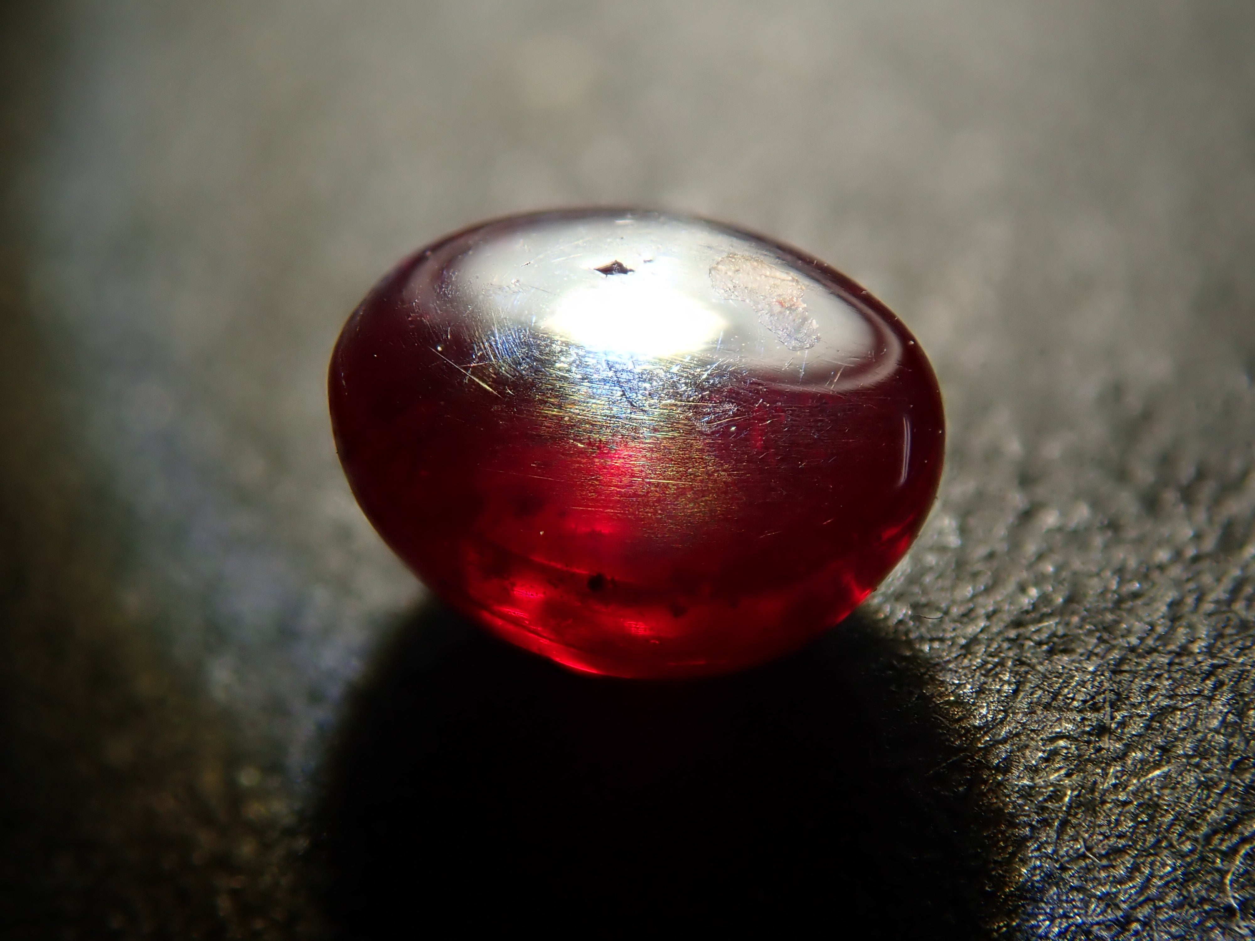 【1/9 22時販売】中国産シンシャ(辰砂・シナバー) 1.024ctルース 鑑別書