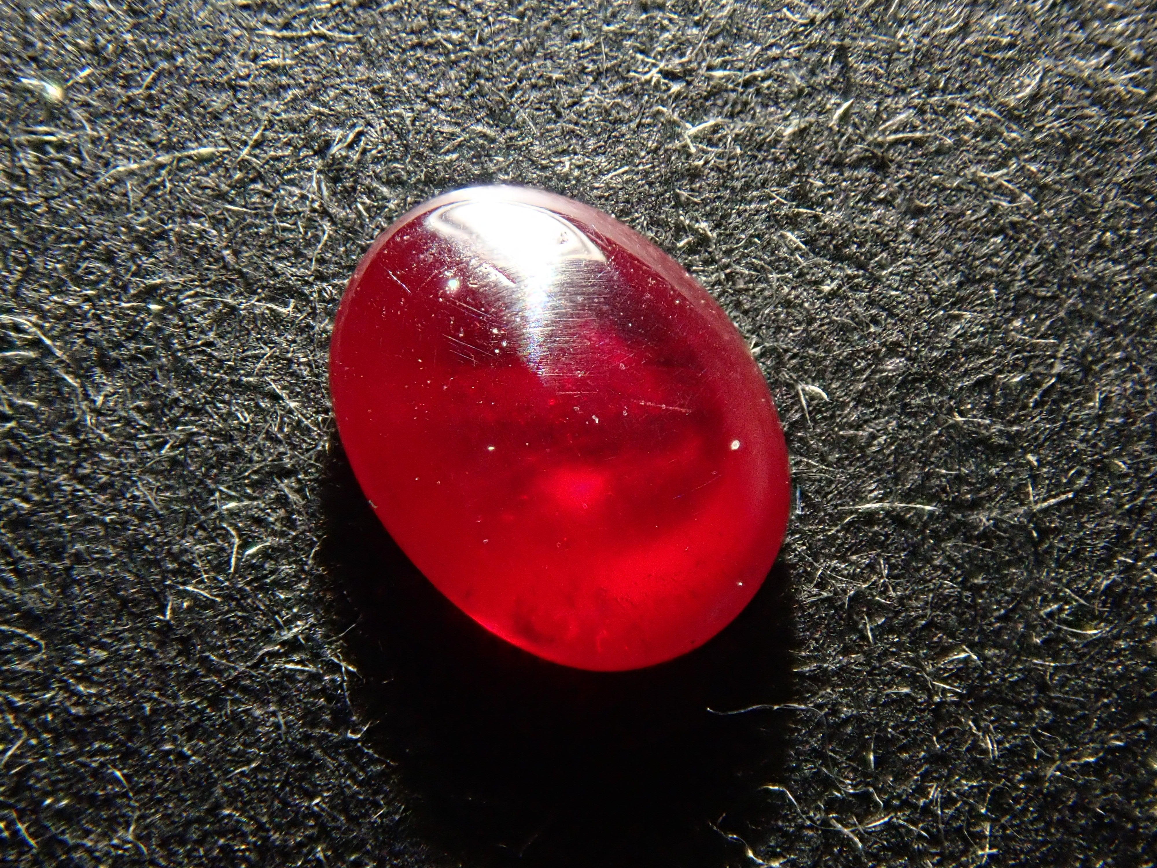 【11/27 22時販売】中国産シンシャ(辰砂・シナバー) 0.459ctルース 鑑別書