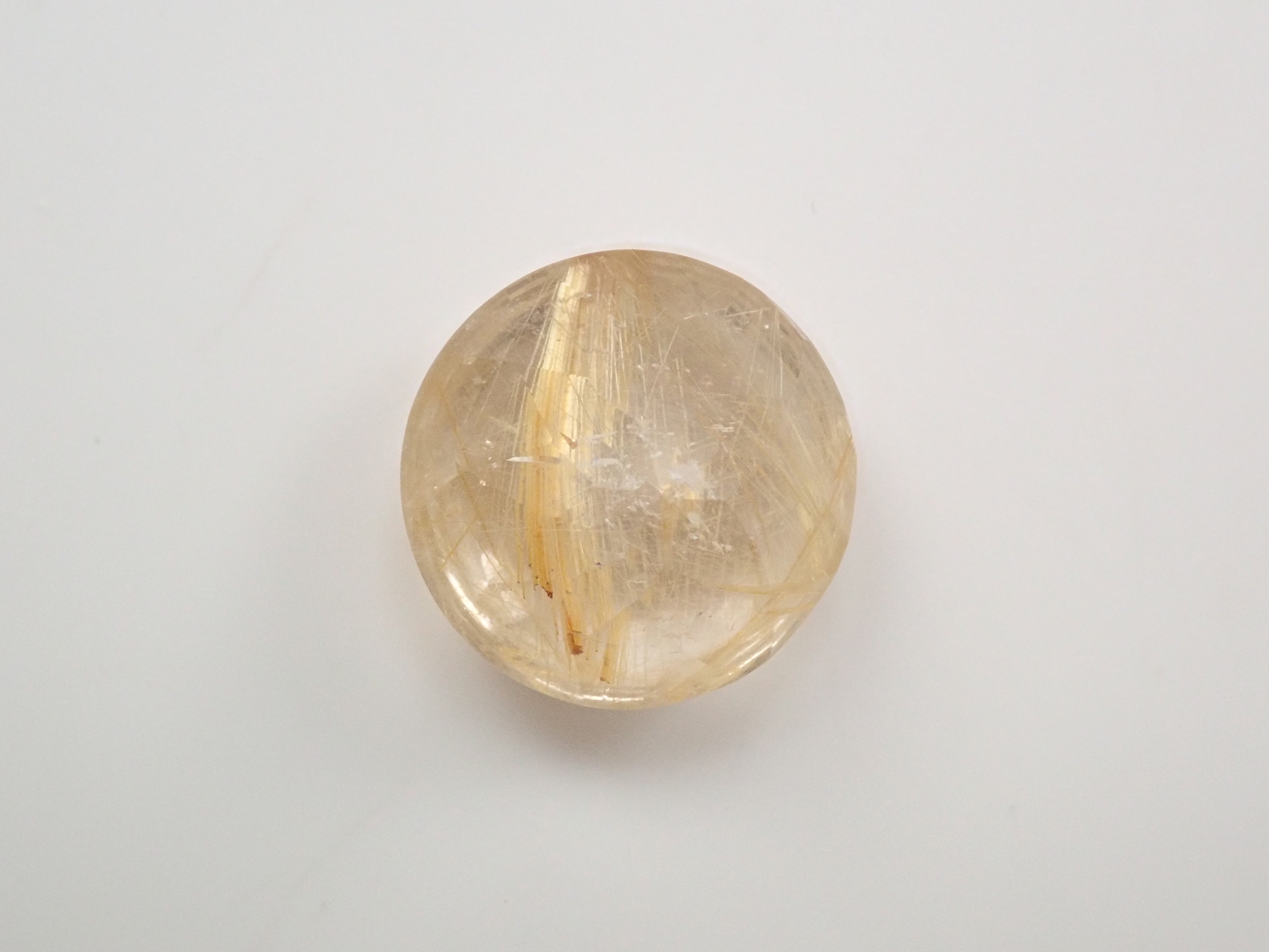 ブラジル産ルチルクォーツ(ルチルレイテッドクォーツ)12mm/7.140ctルース