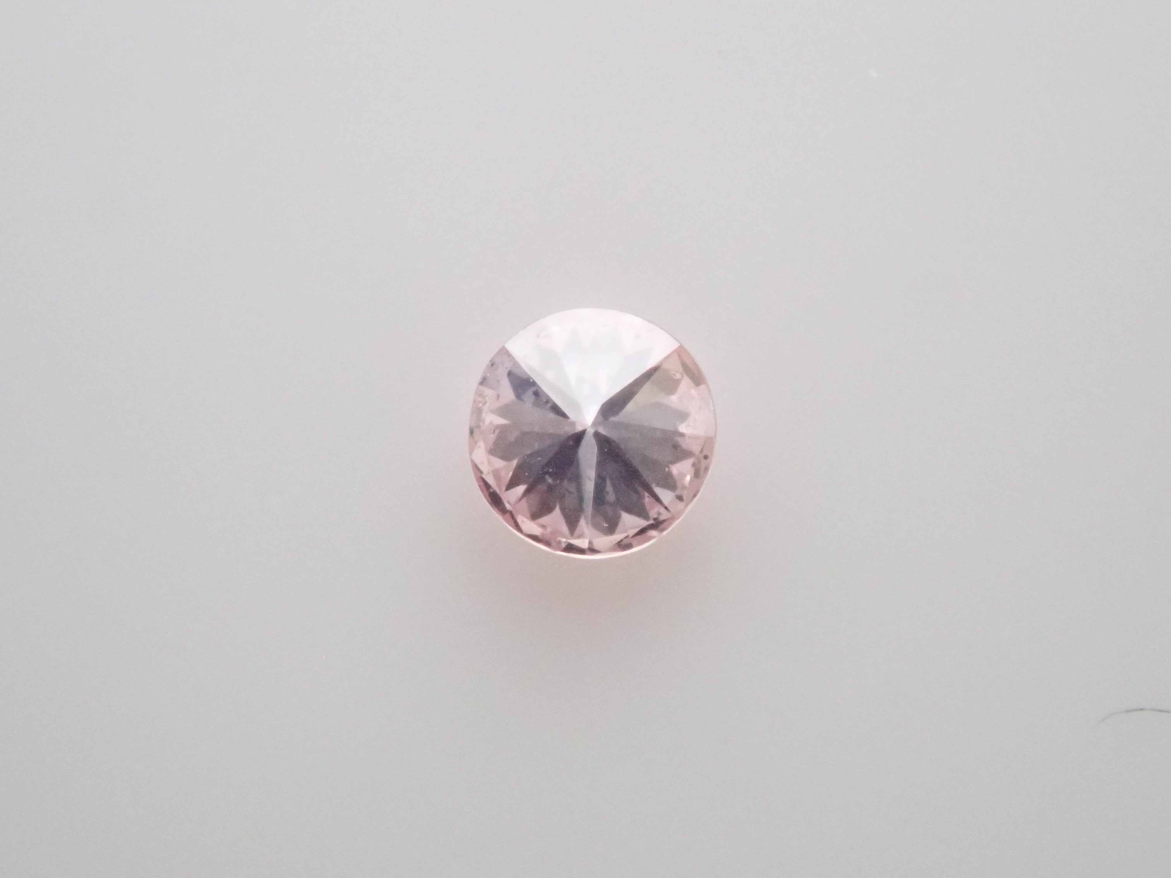 ピンクダイヤモンド 0.043ctルース(FANCY LIGHT PURPLISH PINK, SI2)