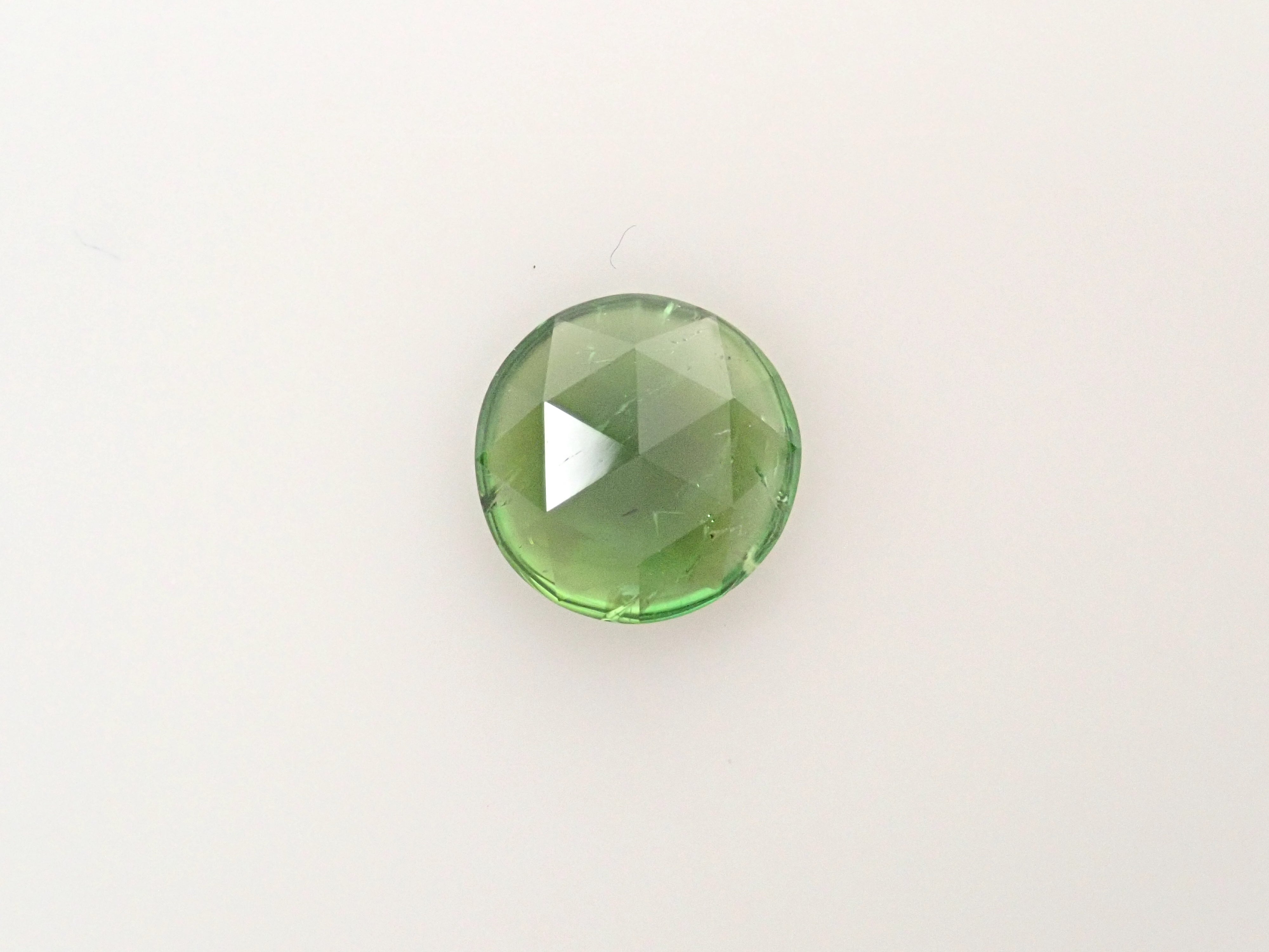 【11/18 22時販売】ブラジル産グリーントルマリン 5.0mm/0.401ctルース(ローズカット)