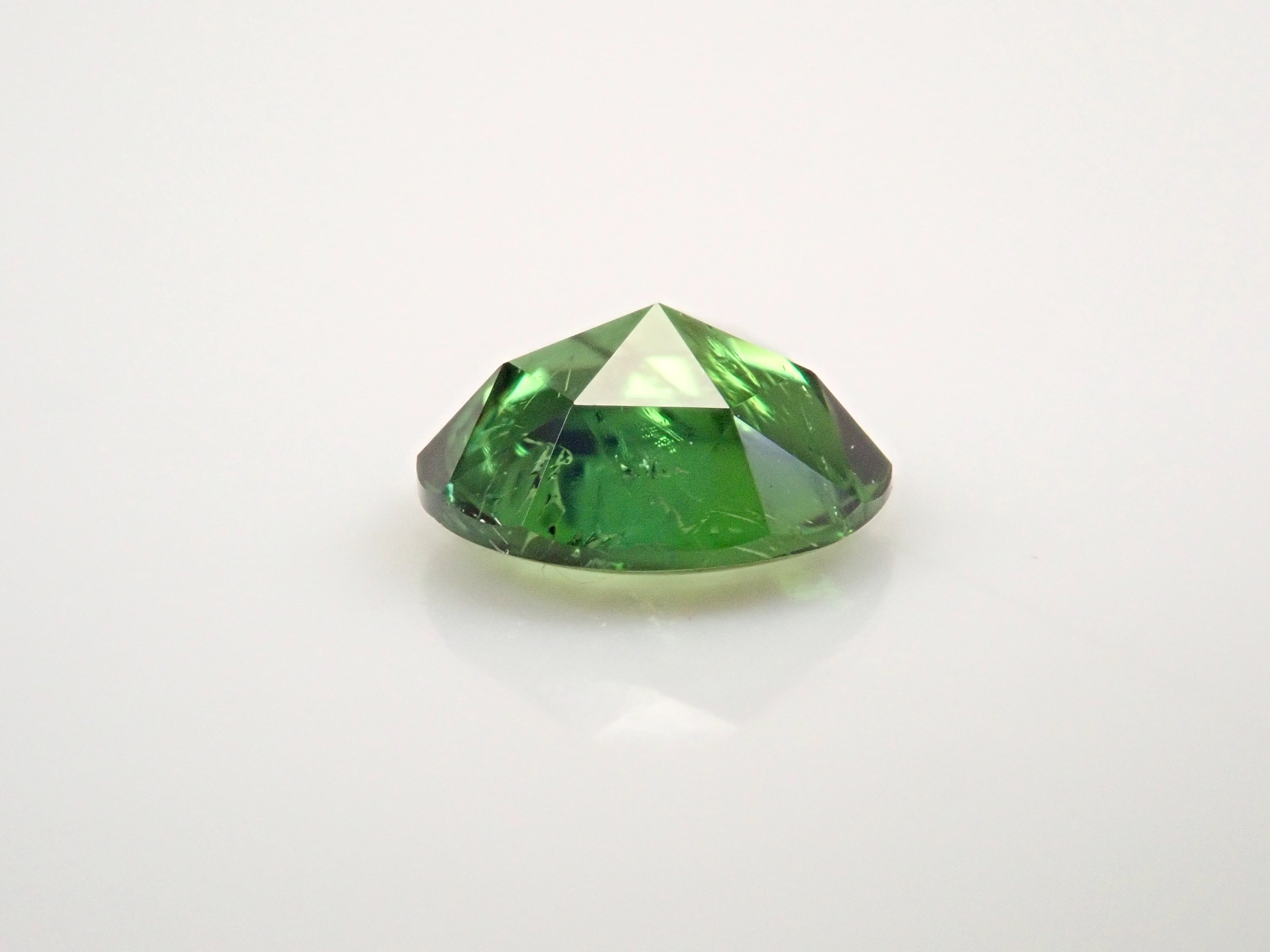 【11/18 22時販売】ブラジル産グリーントルマリン 5.0mm/0.401ctルース(ローズカット)