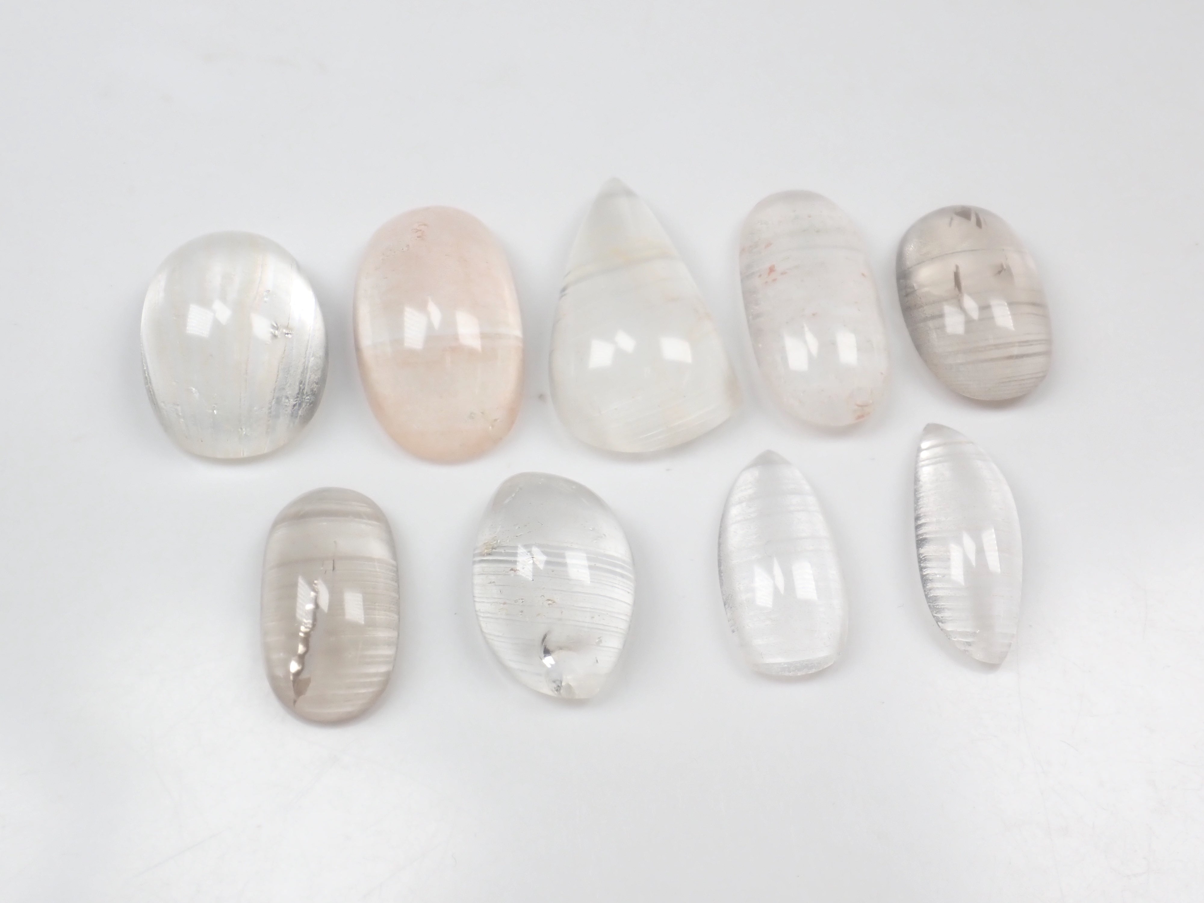 【11/15 22時販売開始】《限定9石》ストライプ水晶1石ルース(ロッククリスタル,平均26ct)《複数購入割引有》