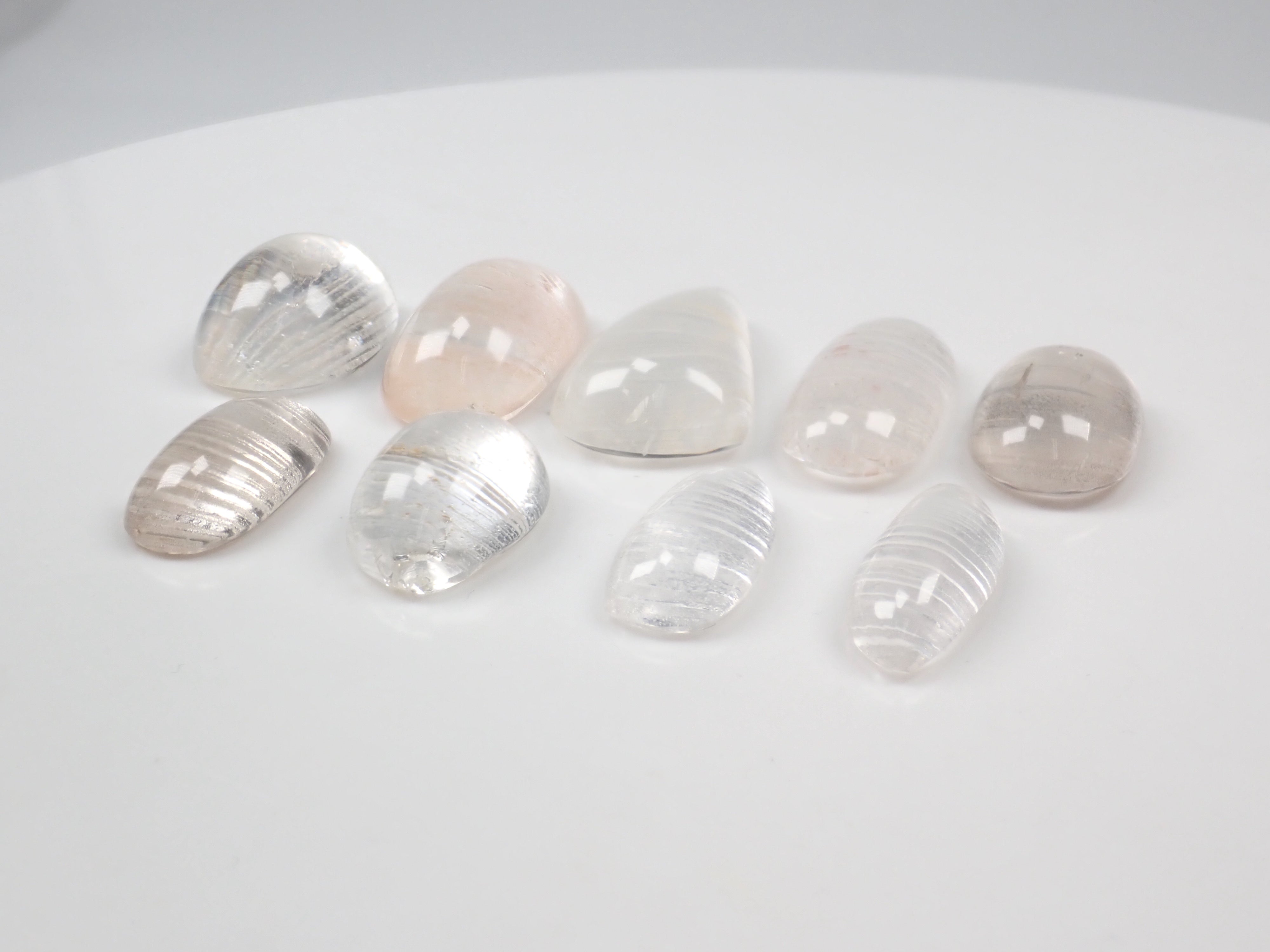 【11/15 22時販売開始】《限定9石》ストライプ水晶1石ルース(ロッククリスタル,平均26ct)《複数購入割引有》