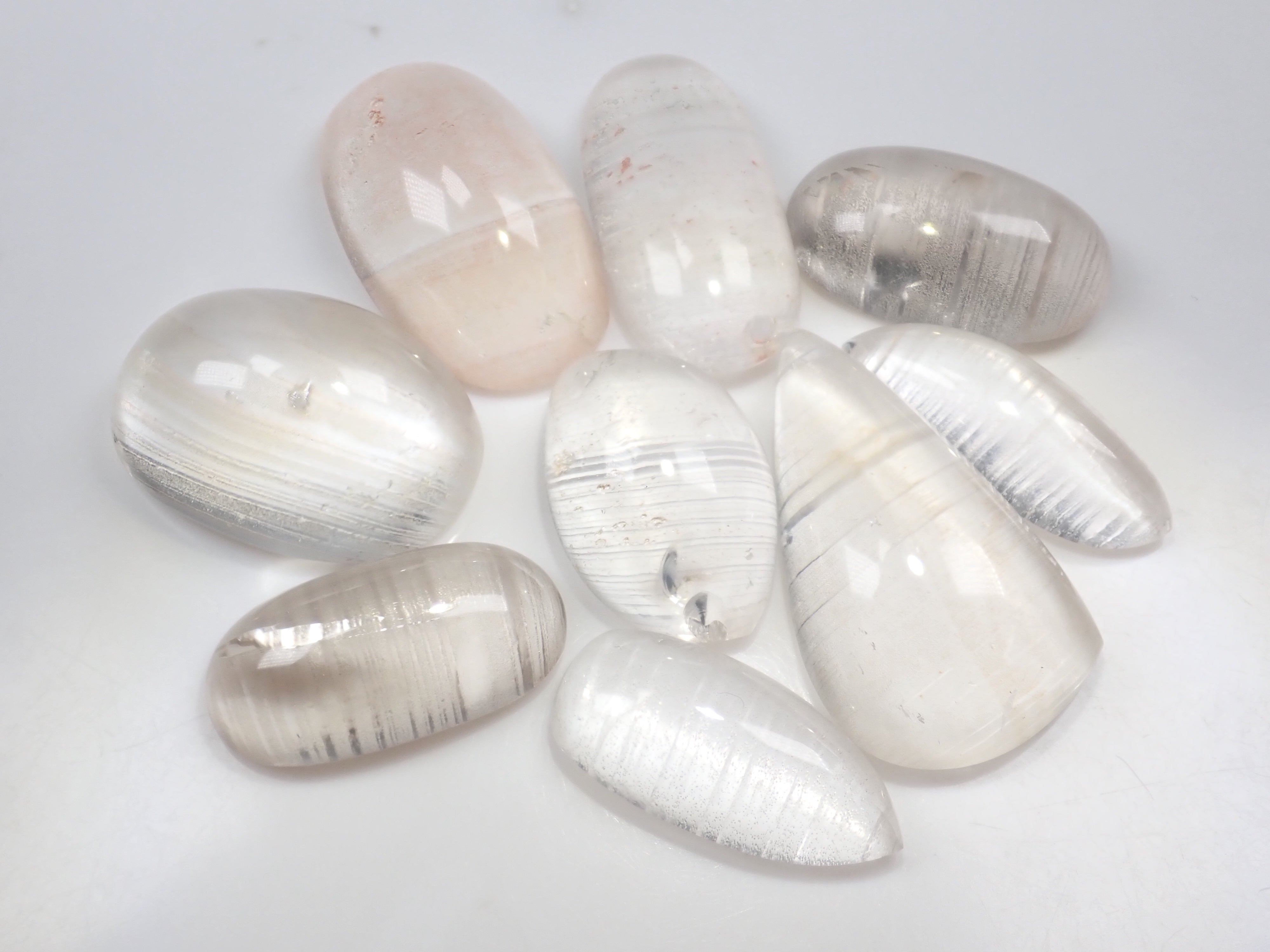 【11/15 22時販売開始】《限定9石》ストライプ水晶1石ルース(ロッククリスタル,平均26ct)《複数購入割引有》