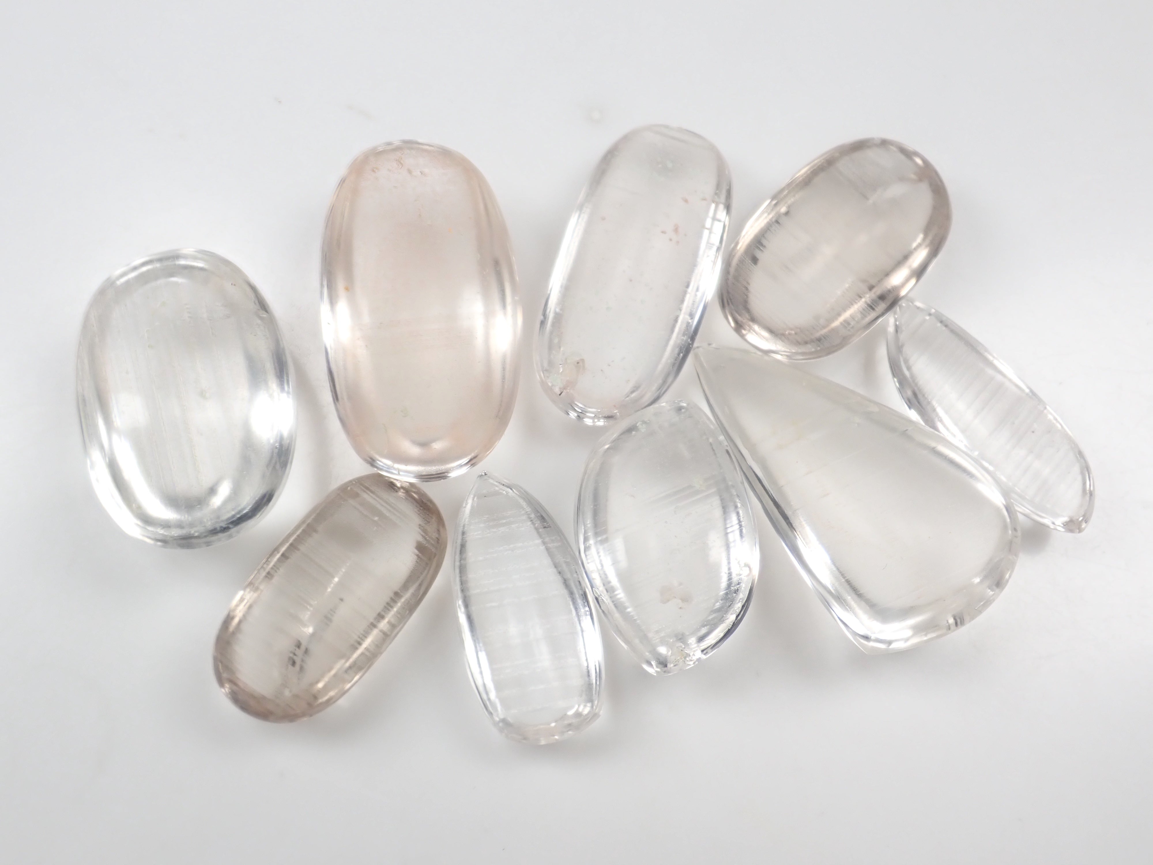 【11/15 22時販売開始】《限定9石》ストライプ水晶1石ルース(ロッククリスタル,平均26ct)《複数購入割引有》