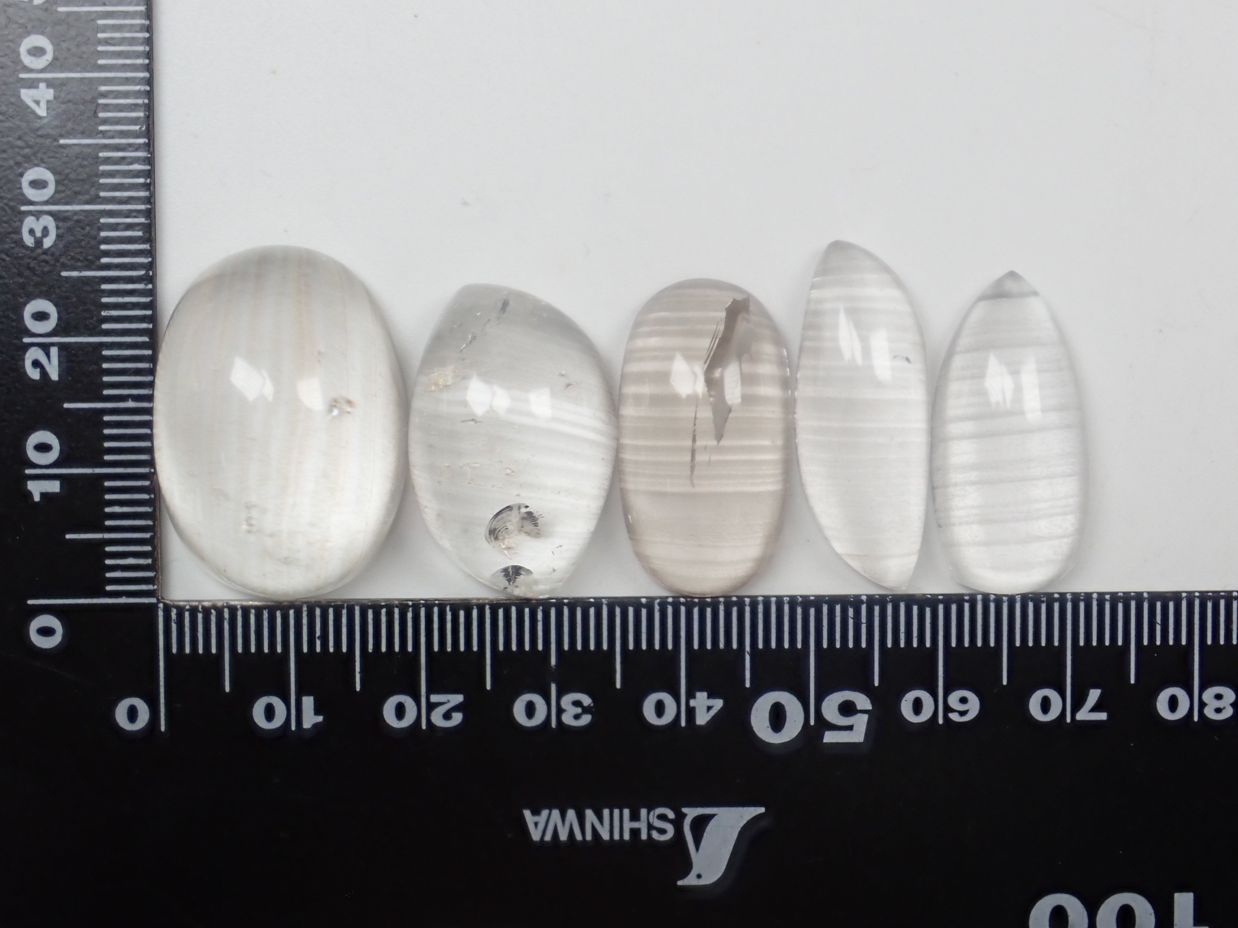 【11/15 22時販売開始】《限定9石》ストライプ水晶1石ルース(ロッククリスタル,平均26ct)《複数購入割引有》