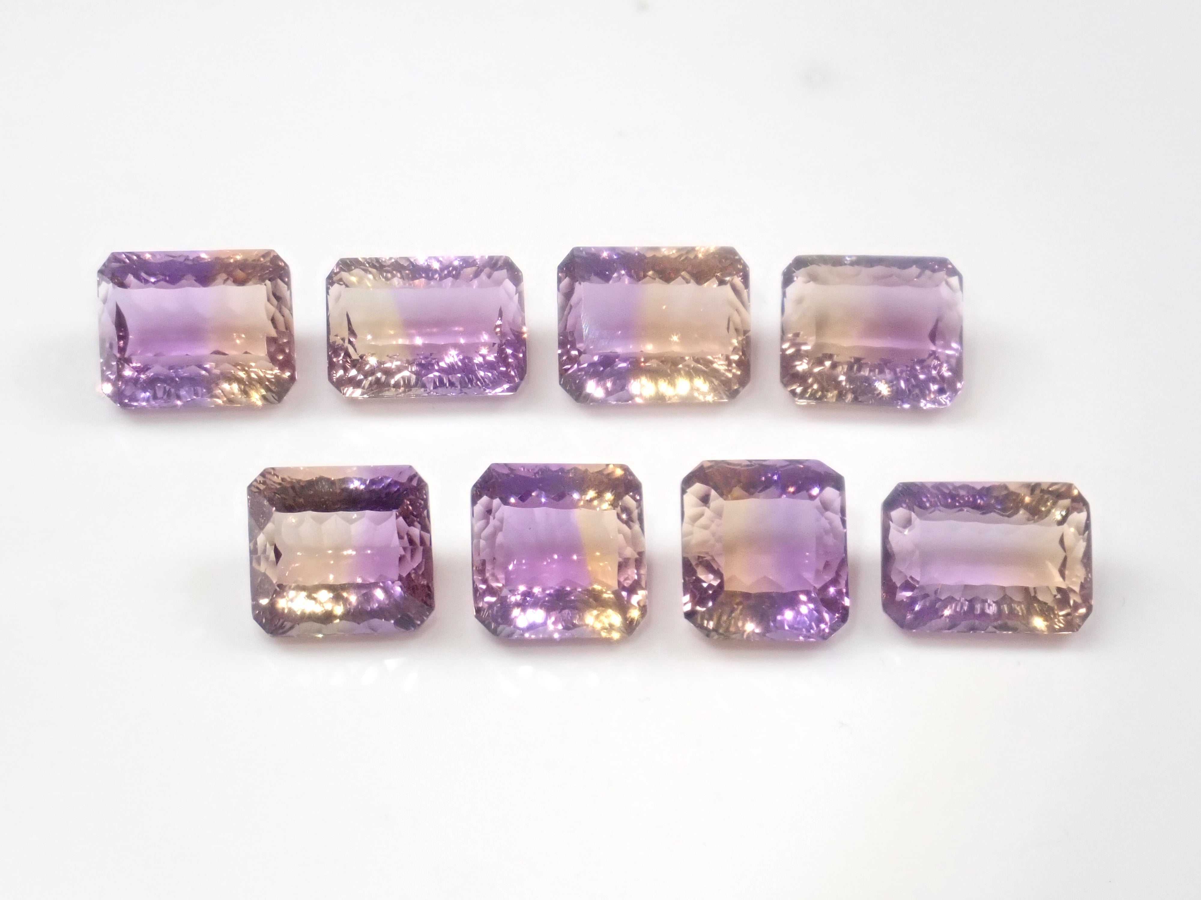 【11/15 22時販売】《限定8石》ブラジル産アメトリン1石ルース(コンケーブカット,平均10ct)《複数購入割引有》