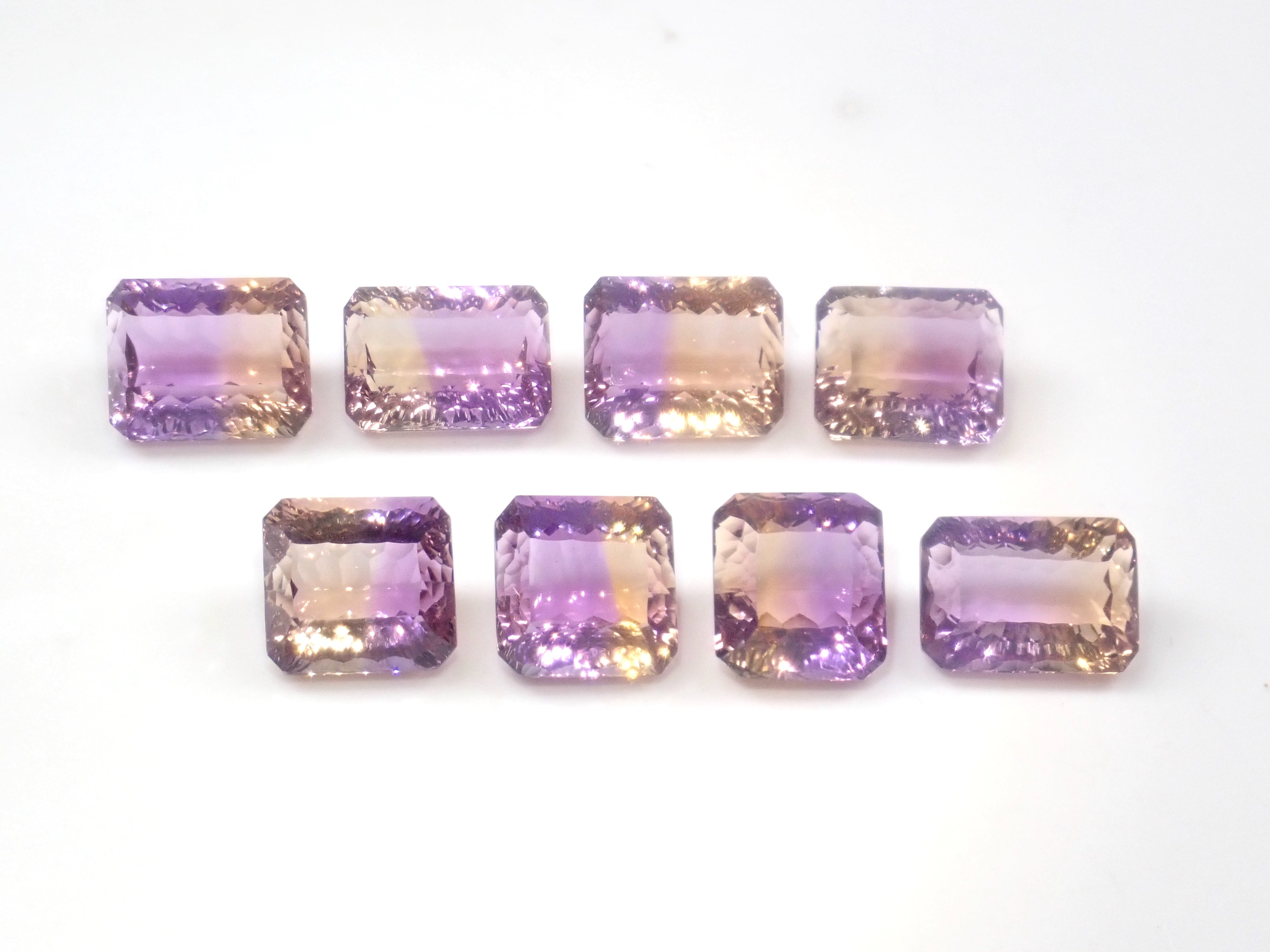 【11/15 22時販売】《限定8石》ブラジル産アメトリン1石ルース(コンケーブカット,平均10ct)《複数購入割引有》