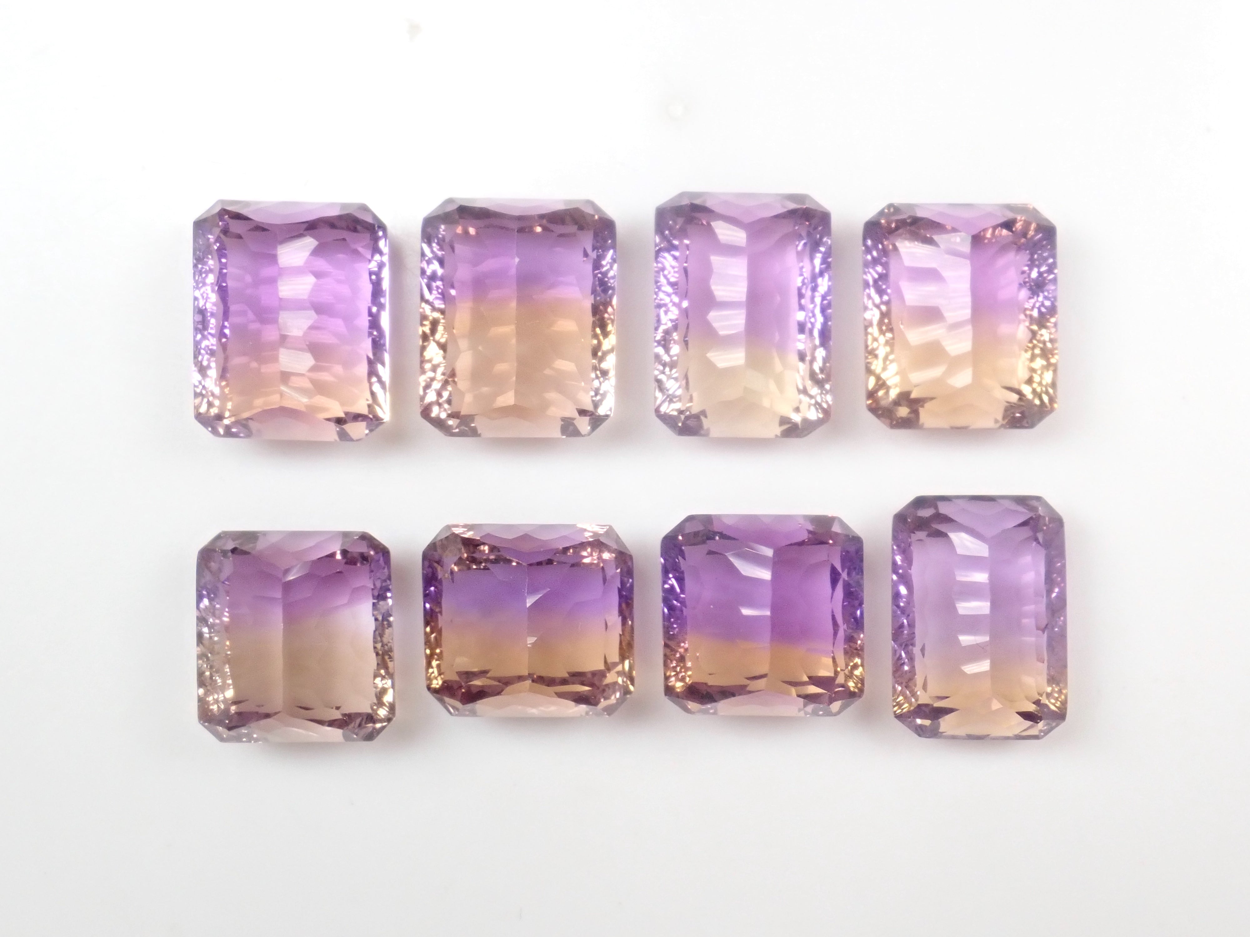 【11/15 22時販売】《限定8石》ブラジル産アメトリン1石ルース(コンケーブカット,平均10ct)《複数購入割引有》