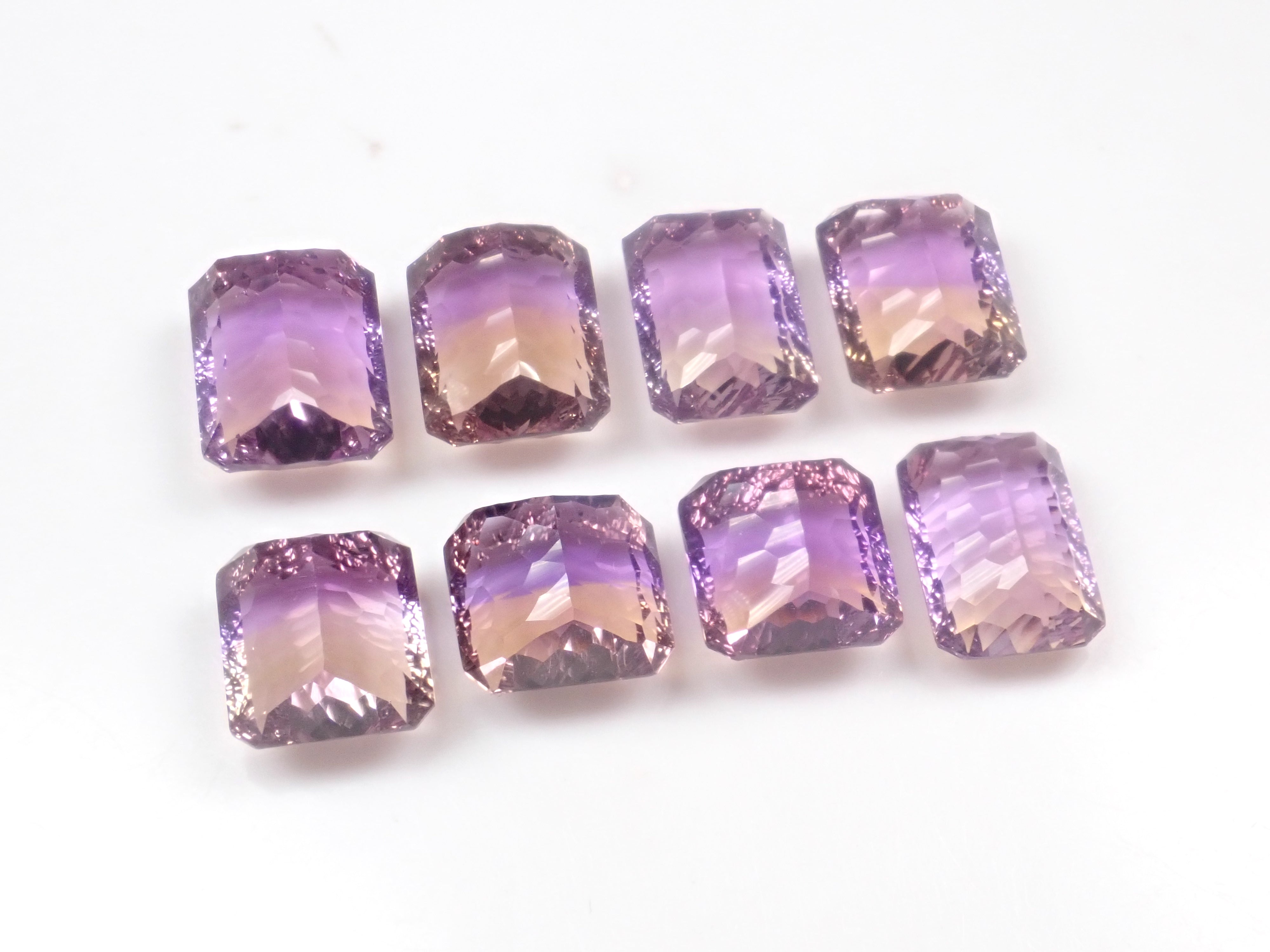 【11/15 22時販売】《限定8石》ブラジル産アメトリン1石ルース(コンケーブカット,平均10ct)《複数購入割引有》