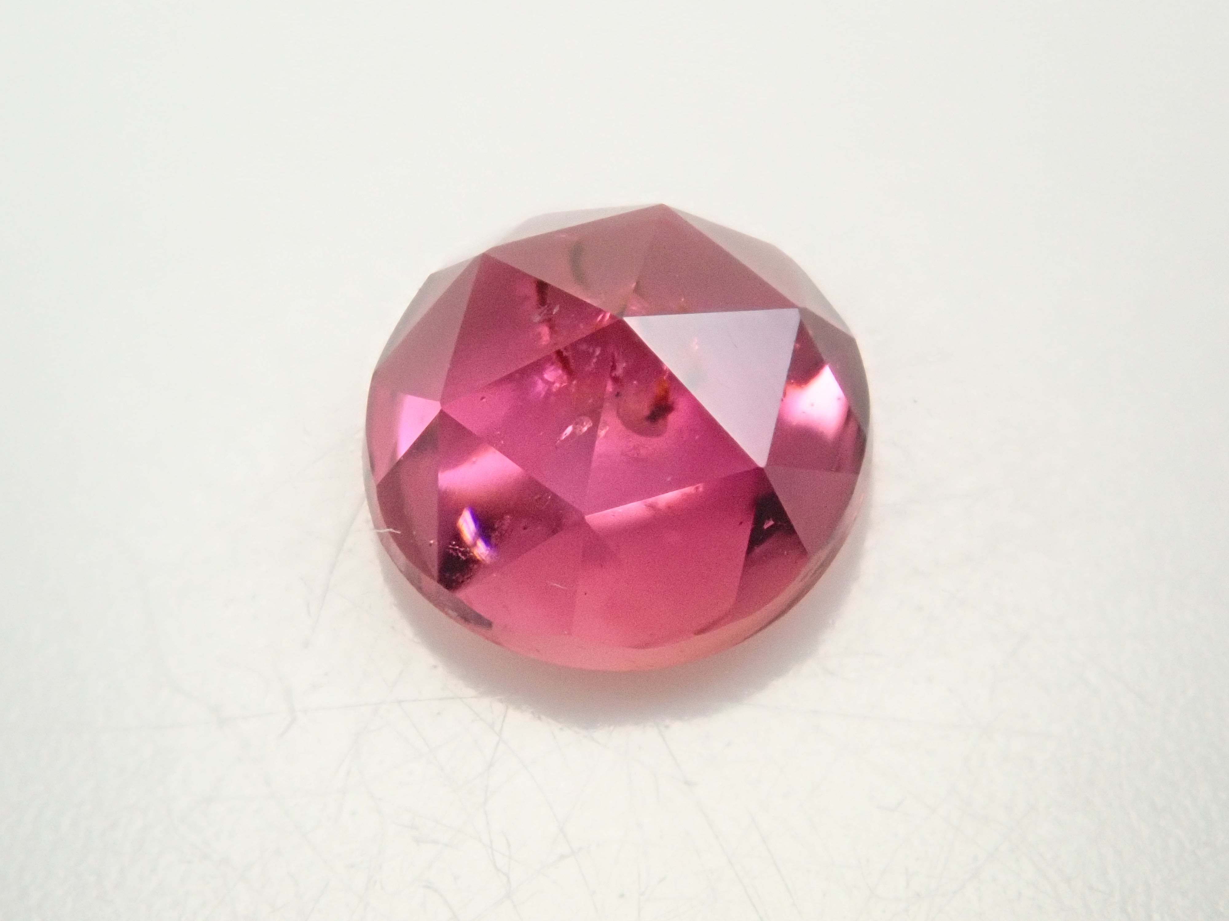 【12/10 22時販売】ブラジル産ピンクトルマリン 5.0mm/0.484ctルース(ローズカット)