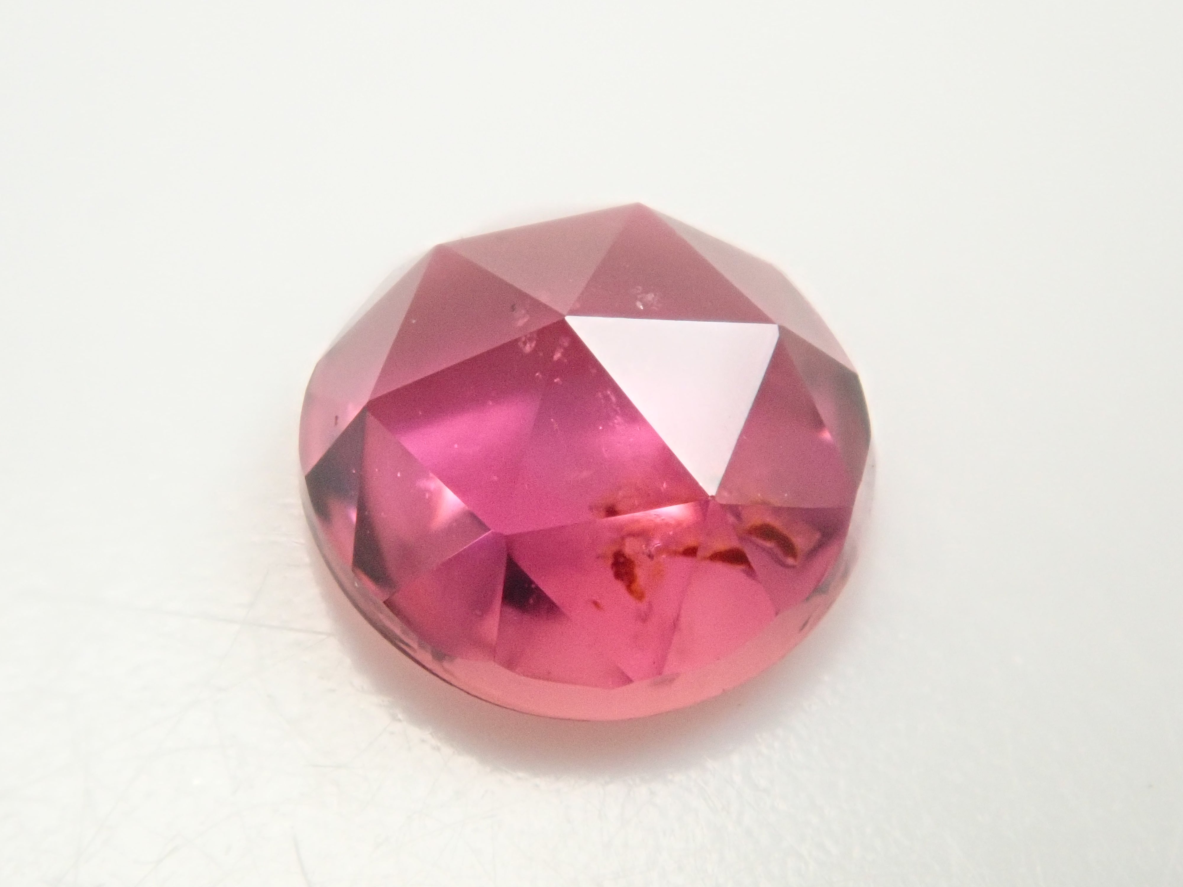 【12/14 22時販売】ブラジル産ピンクトルマリン 5.0mm/0.484ctルース(ローズカット)