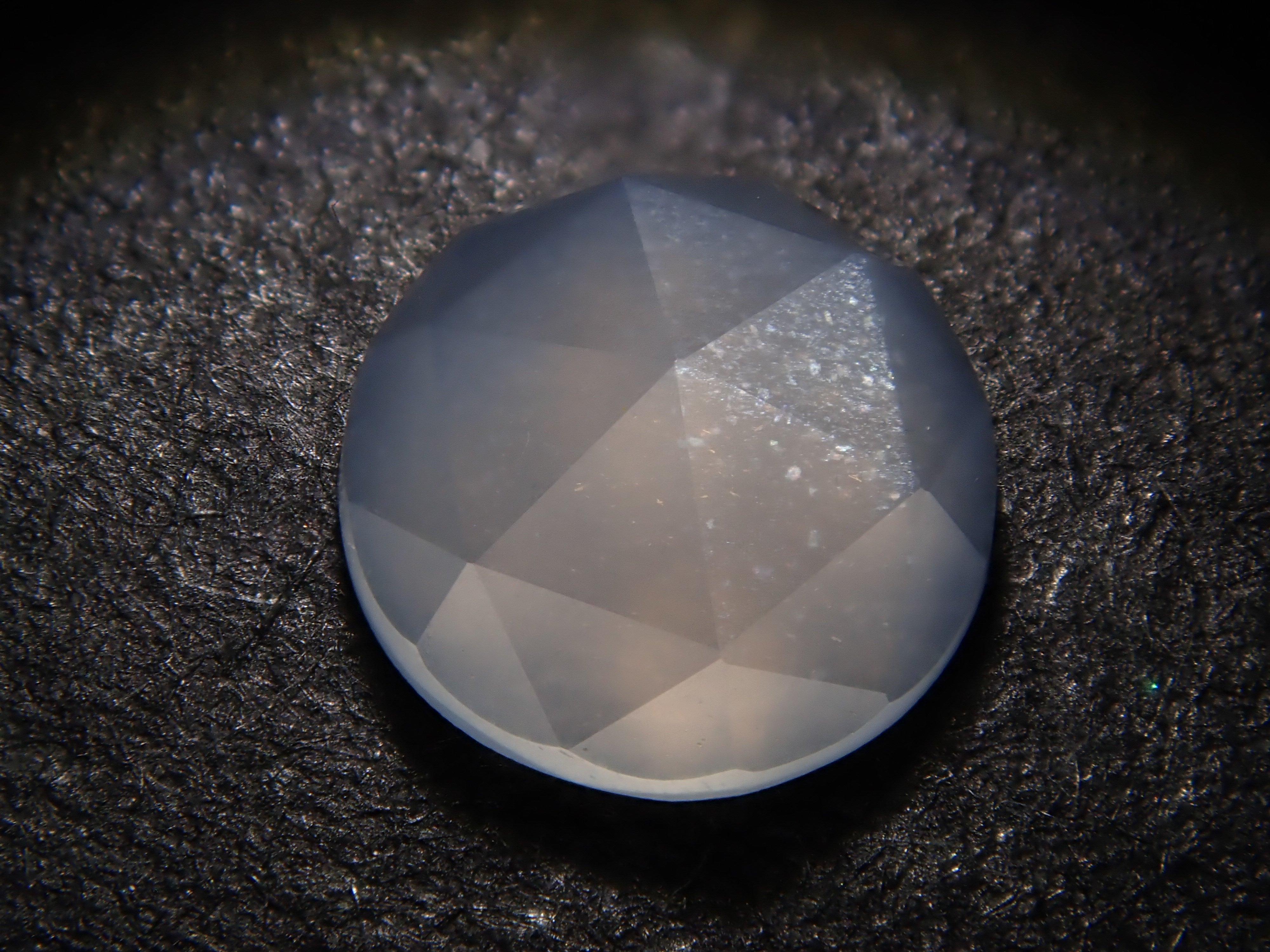 【12/14 22時販売】インド産ムーンストーン 5.1mm/0.426ctルース(ローズカット)