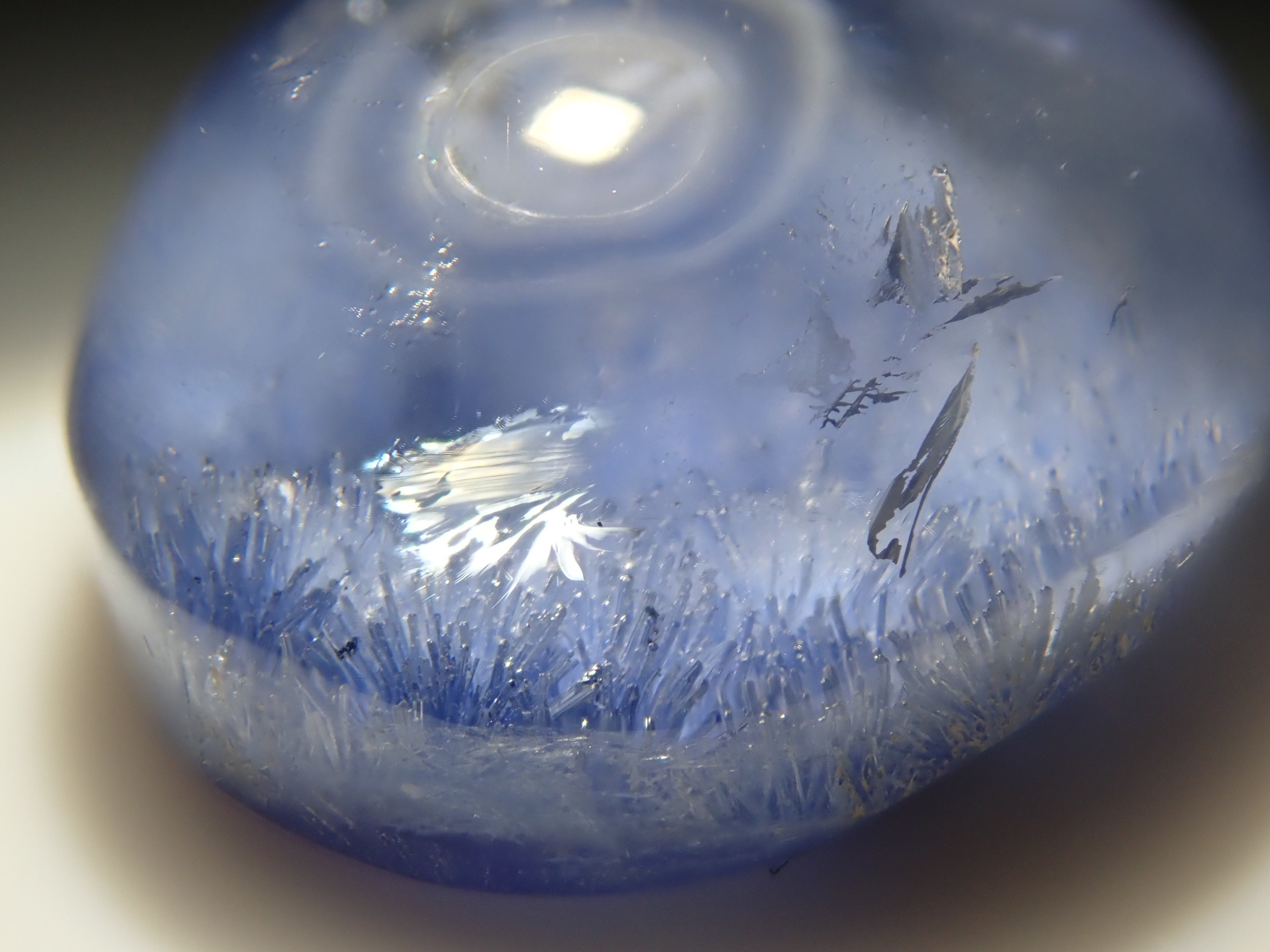 【12/7 22時販売】ブラジル産デュモルチェライトインクォーツ 5.830ctルース