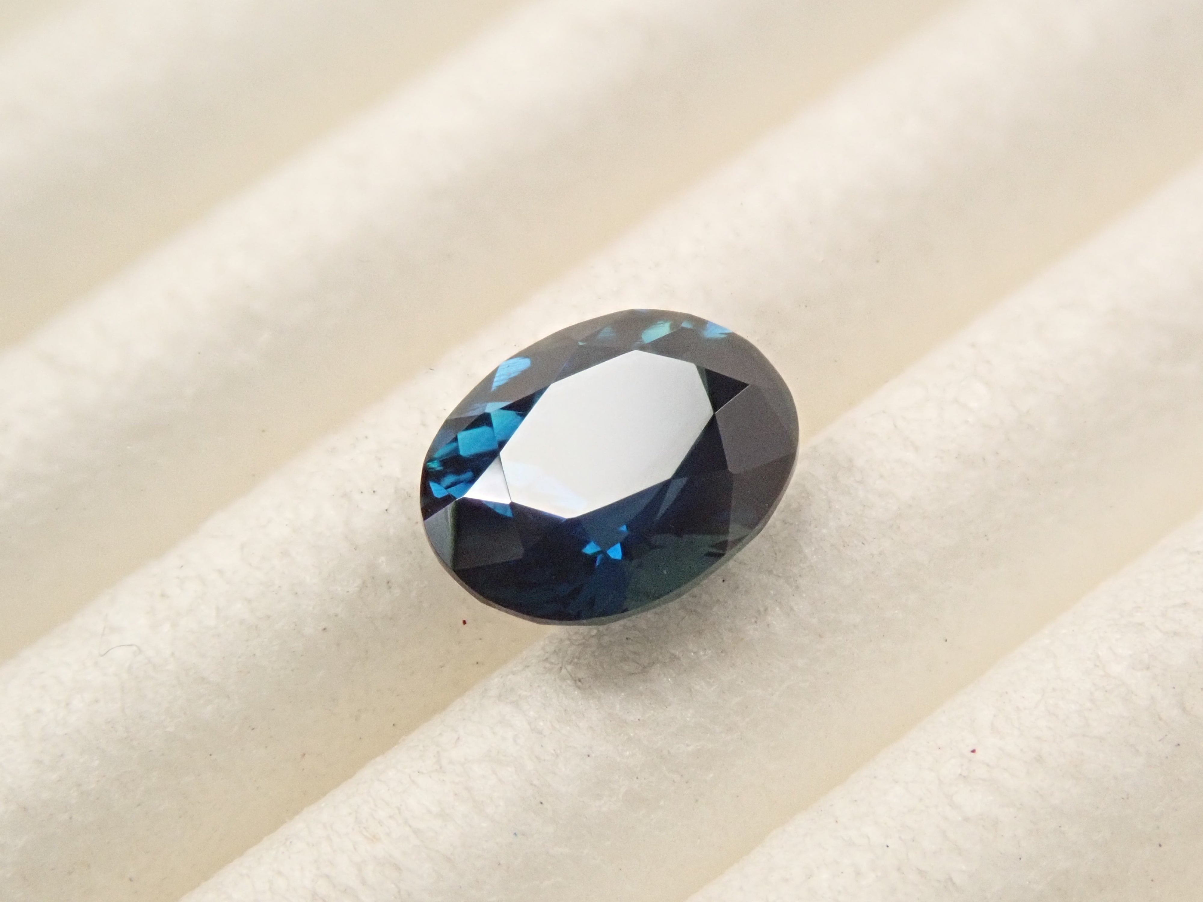 【12/7 22時販売】ブルーサファイア 0.513ctルース(ティールブルー)