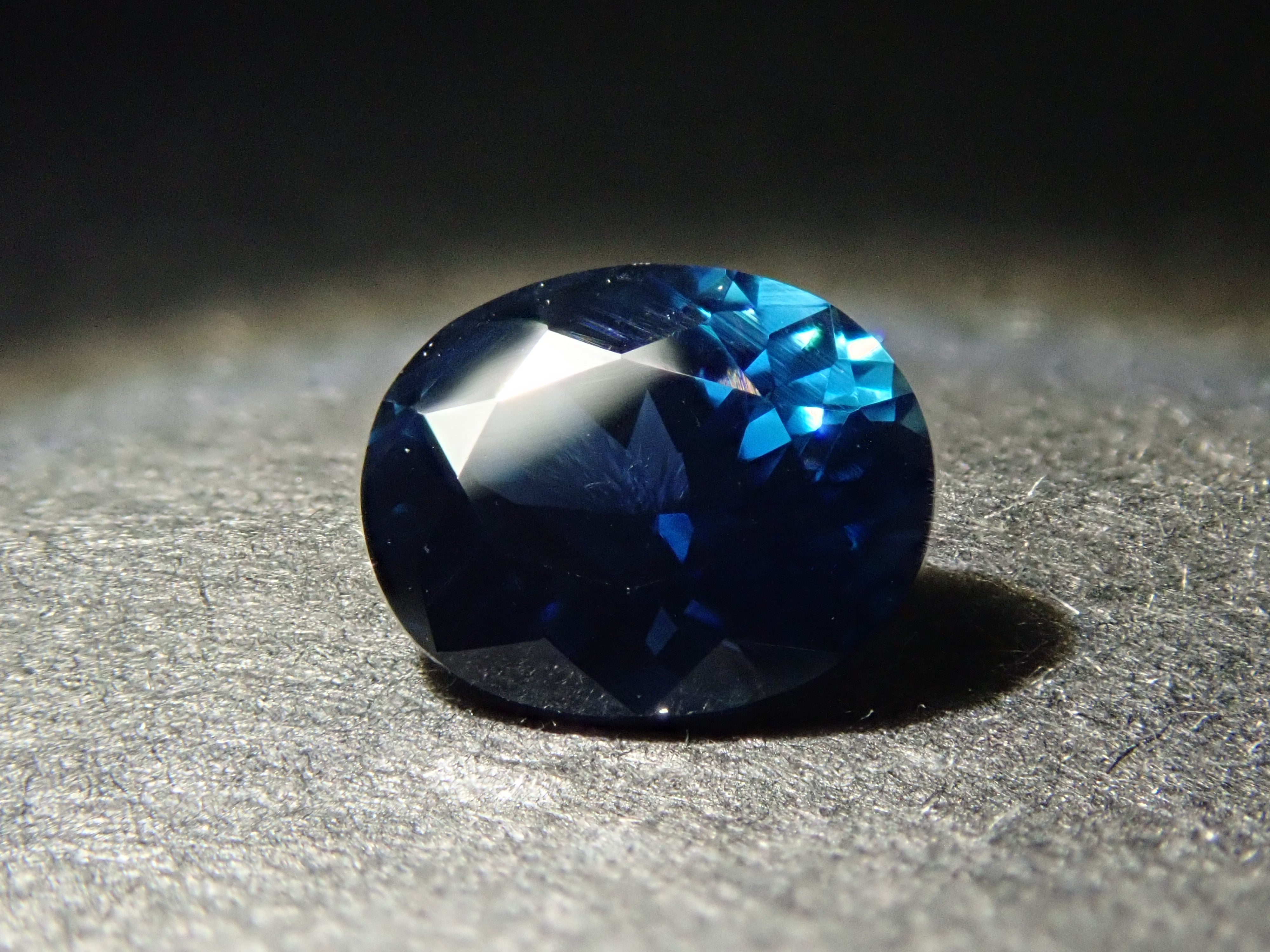 【12/7 22時販売】ブルーサファイア 0.513ctルース(ティールブルー)
