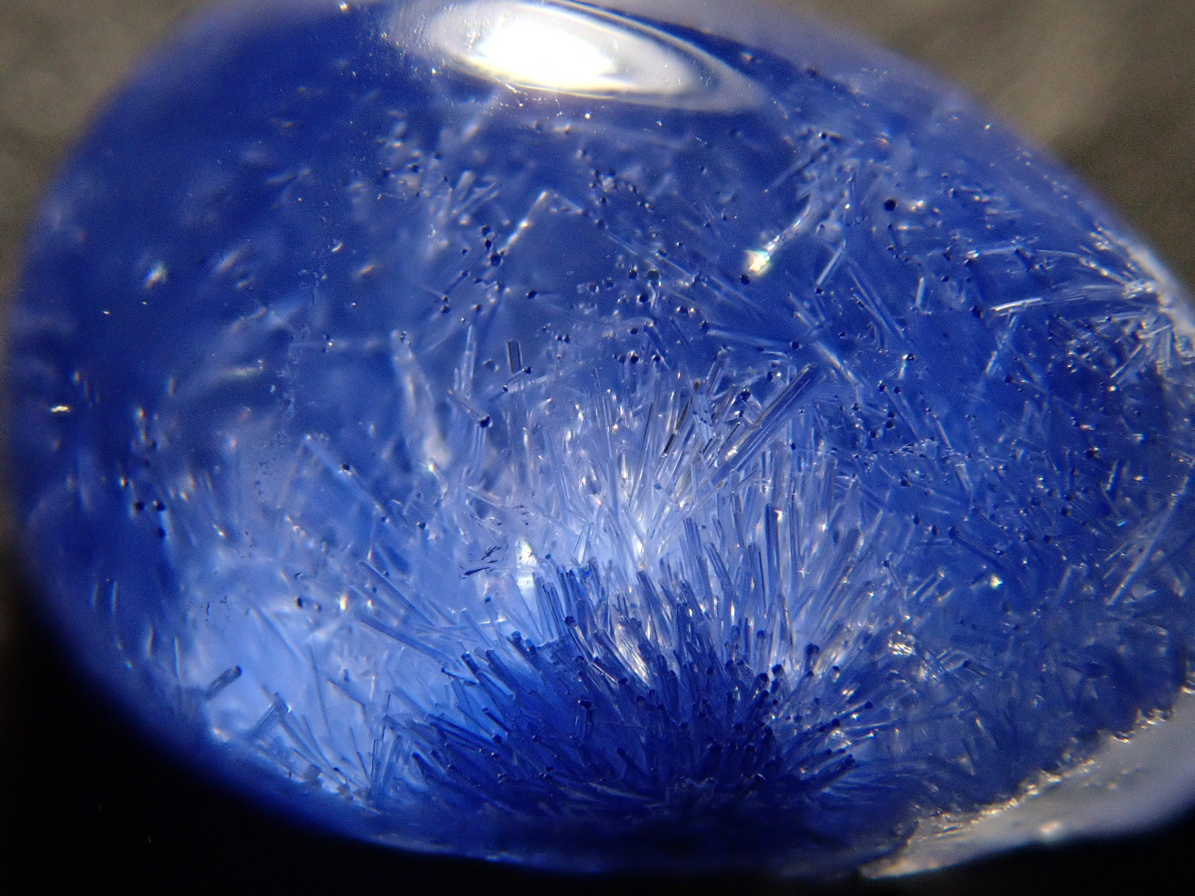 【12/17 22時販売】ブラジル産デュモルチェライトインクォーツ 1.924ctルース