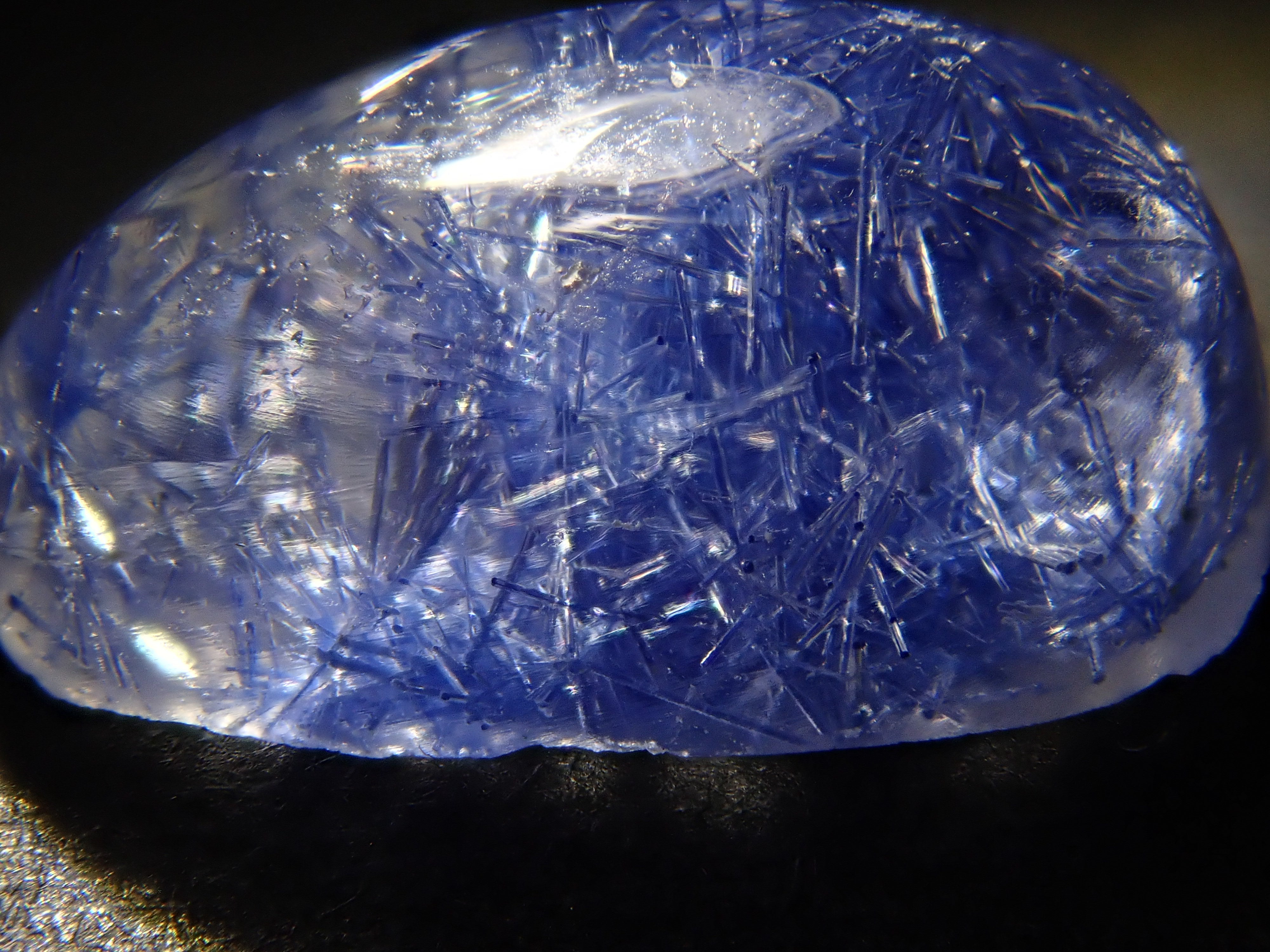 【12/17 22時販売】ブラジル産デュモルチェライトインクォーツ 2.012ctルース