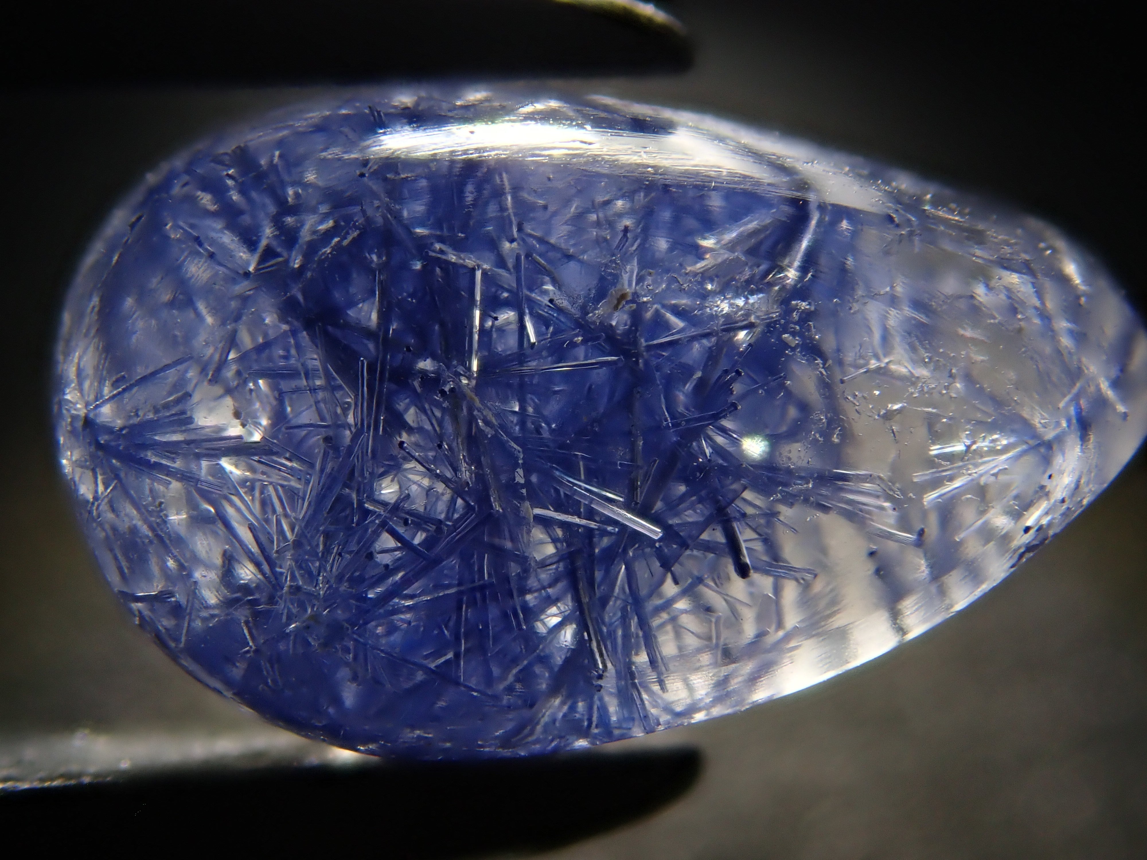 【12/17 22時販売】ブラジル産デュモルチェライトインクォーツ 2.012ctルース