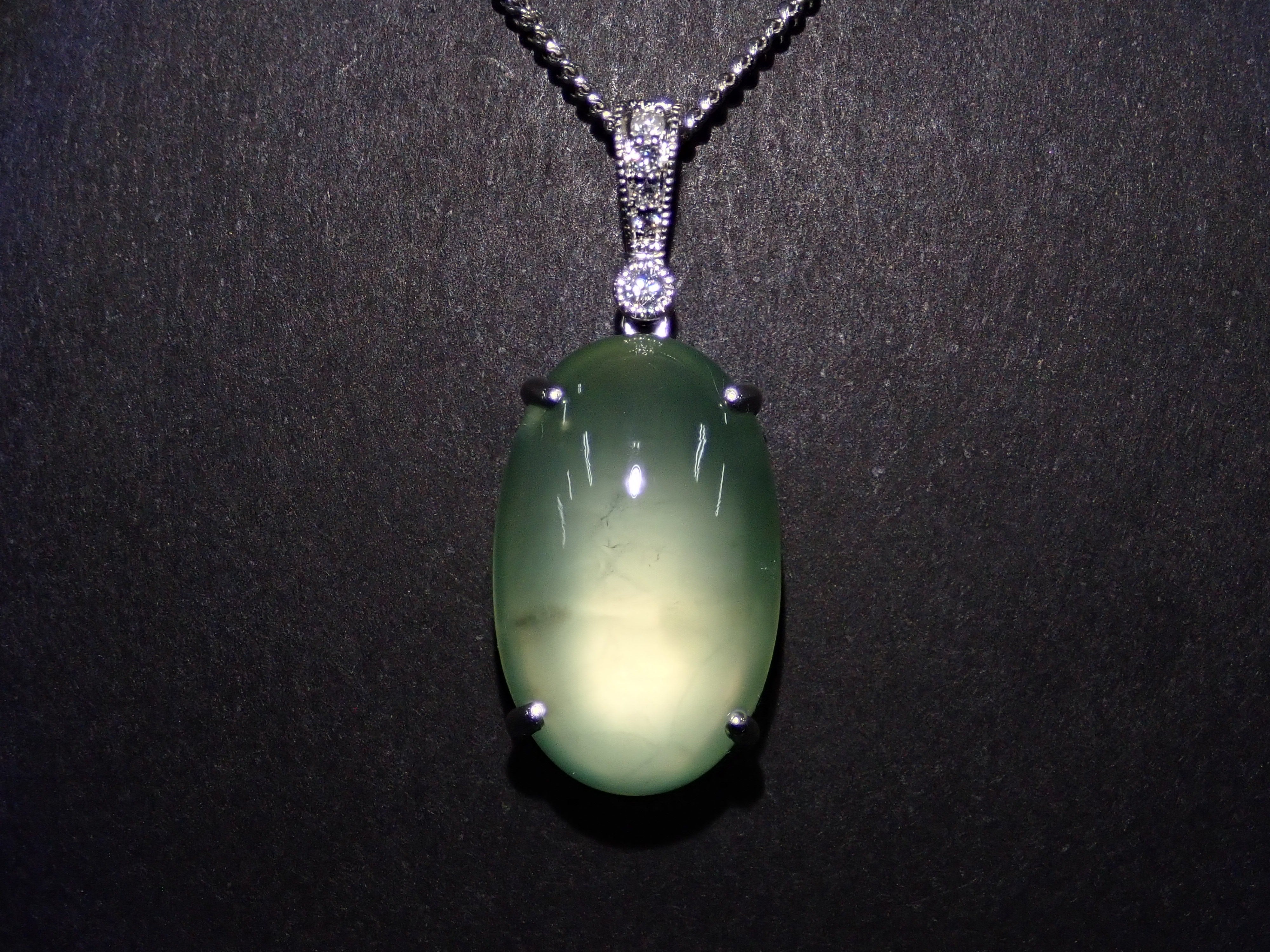 【カラフリ】Pt950プレーナイトペンダントトップ(ネックレストップ)