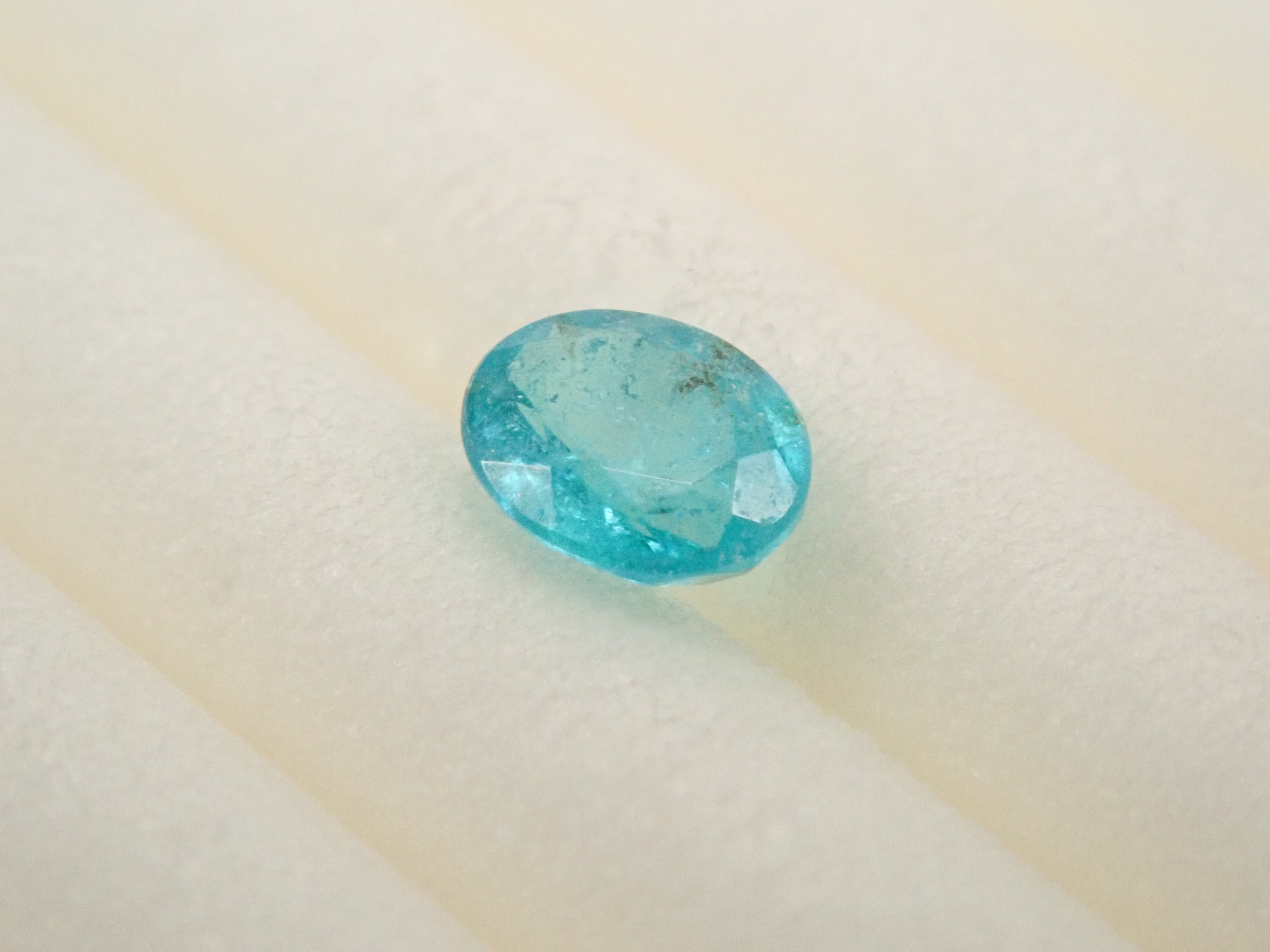 【12/30 22時販売】ブラジル産パライバトルマリン 0.128ctルース(CuO:1.7%,MnO:3.4%)