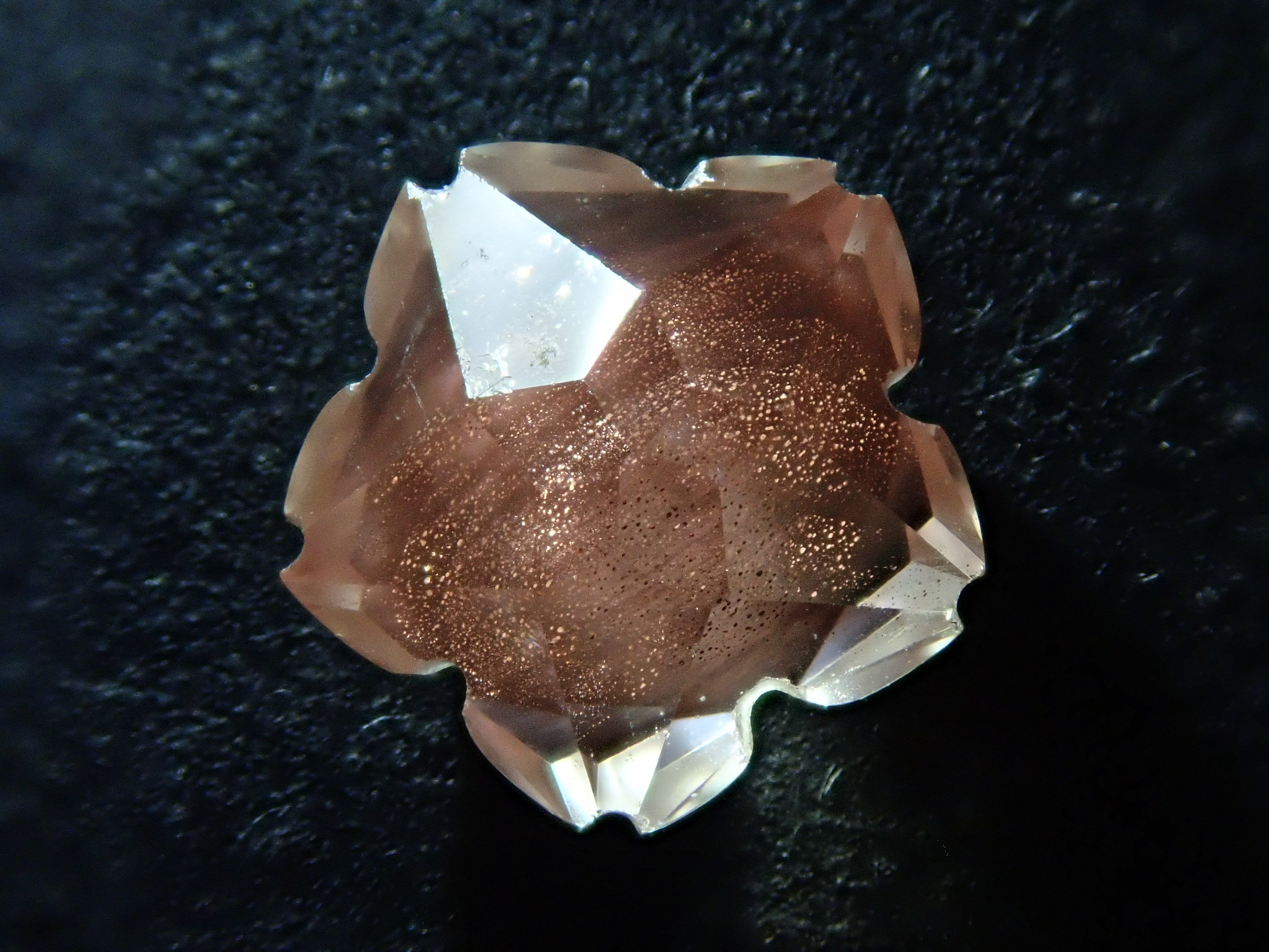 【2/8 22時販売】【さくらシェイプ】アメリカ産オレゴンサンストーン 1.224ctルース