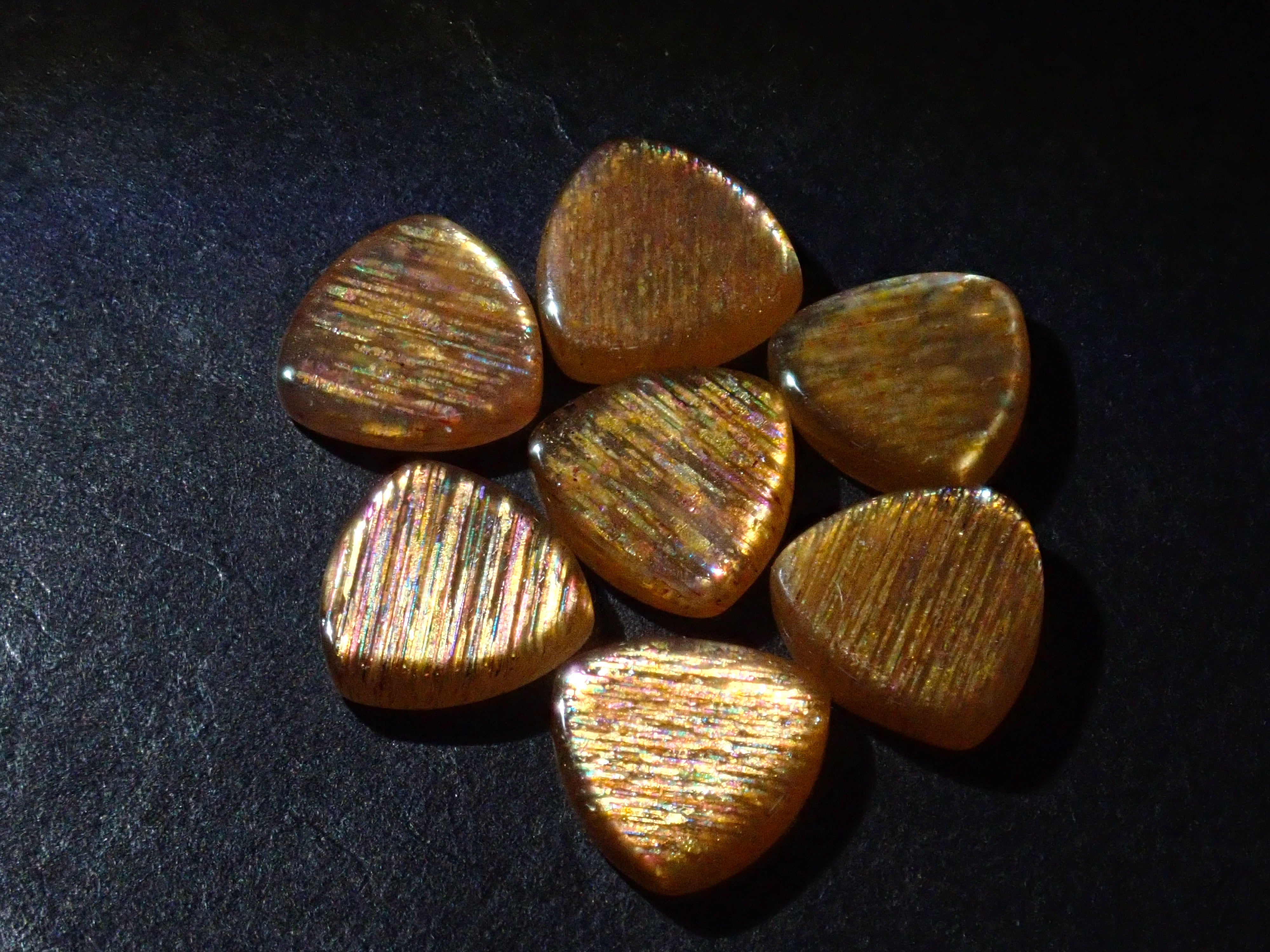 【宝石商の道具】ルーペ(倍率10倍)・ピンセット・ルース2石の4点セット