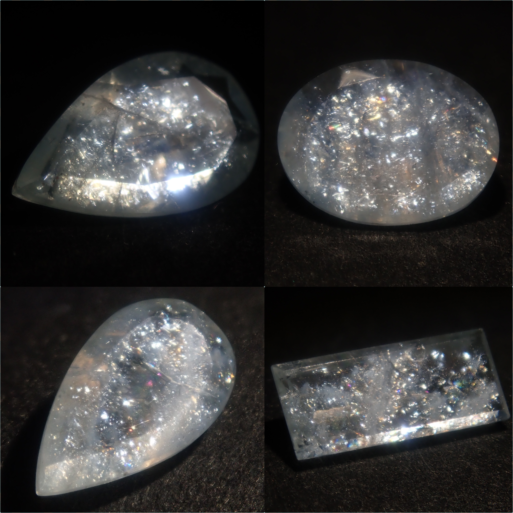 【9/4 22時販売】《限定4石》レインボーアクアマリン1石ルース(平均0.85ct)《複数購入割引有》