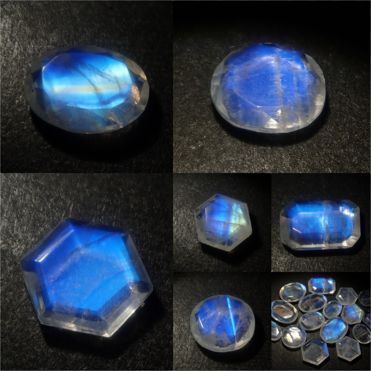 【10/2 22時販売】《限定16石》おはじきカットのインド産アンデシン・ラブラドライトガチャ(平均1.3ct)《複数購入割引有》