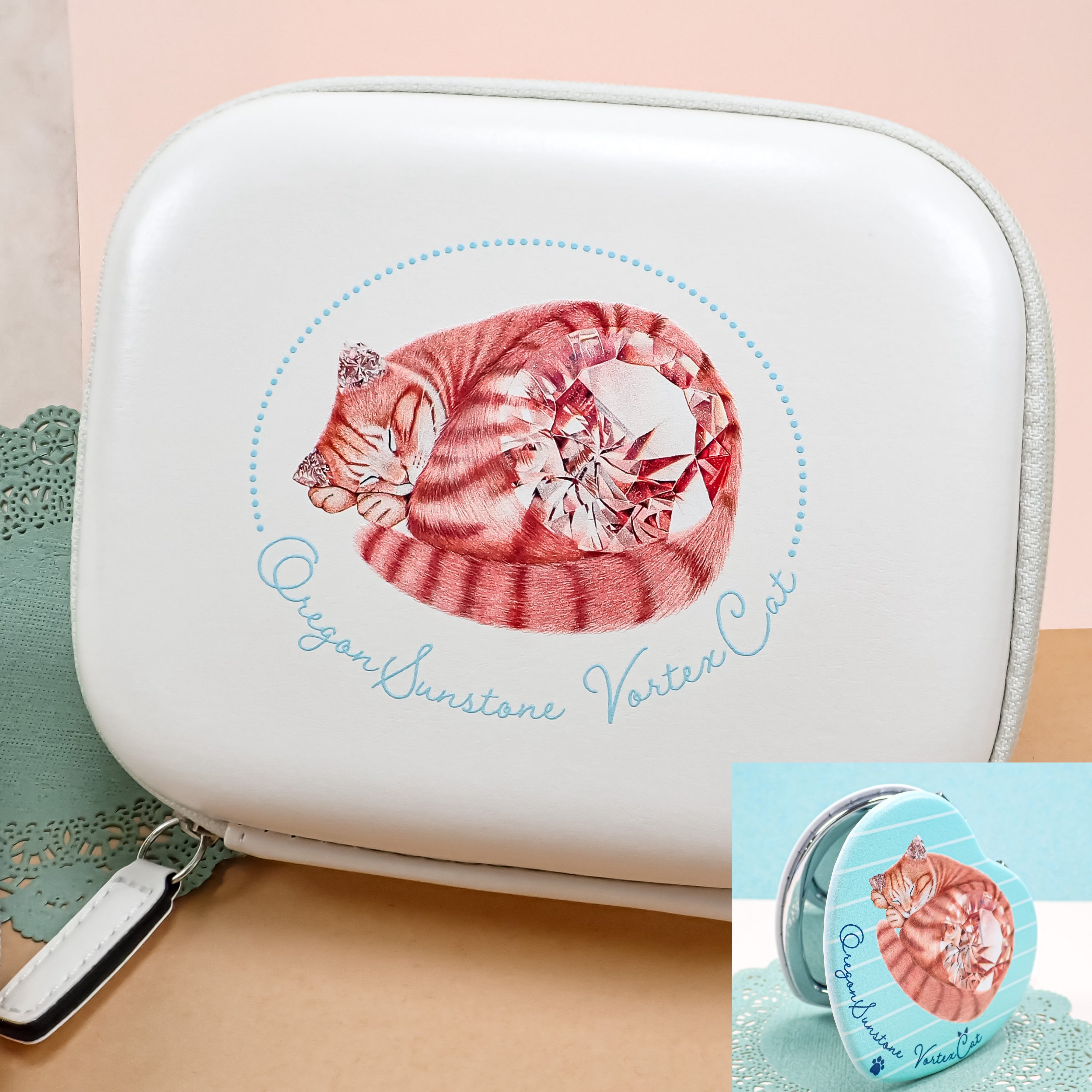 安部祐一朗氏グッズセット【ガジェットケース&コンパクトミラー】