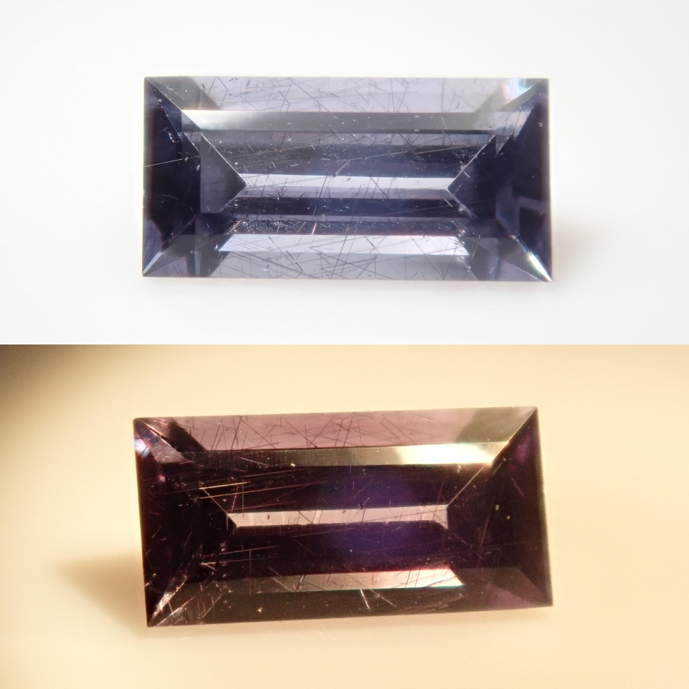 マダガスカル産ベキリーブルーガーネット（カラーチェンジ