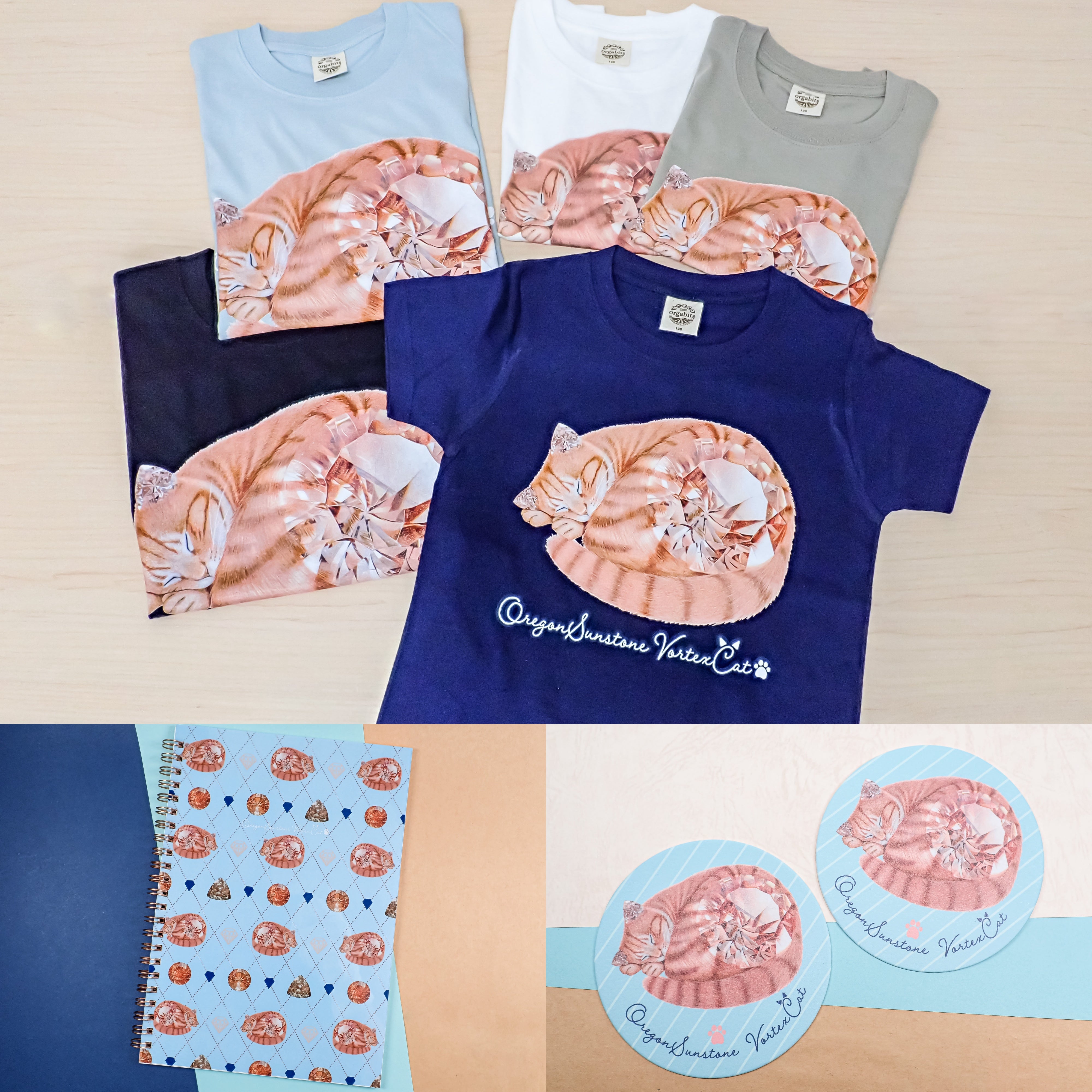 安部祐一朗氏グッズセット【キッズTシャツ130cm&ノート&コースター】