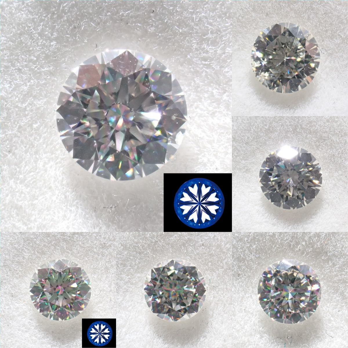 【10/3 22時販売】《限定6石》スコープでハートが見えるダイヤモンド2石(0.20ct0.16ct/)含む ダイヤモンドガチャ(全石ソーティング付き)《複数購入割引有》